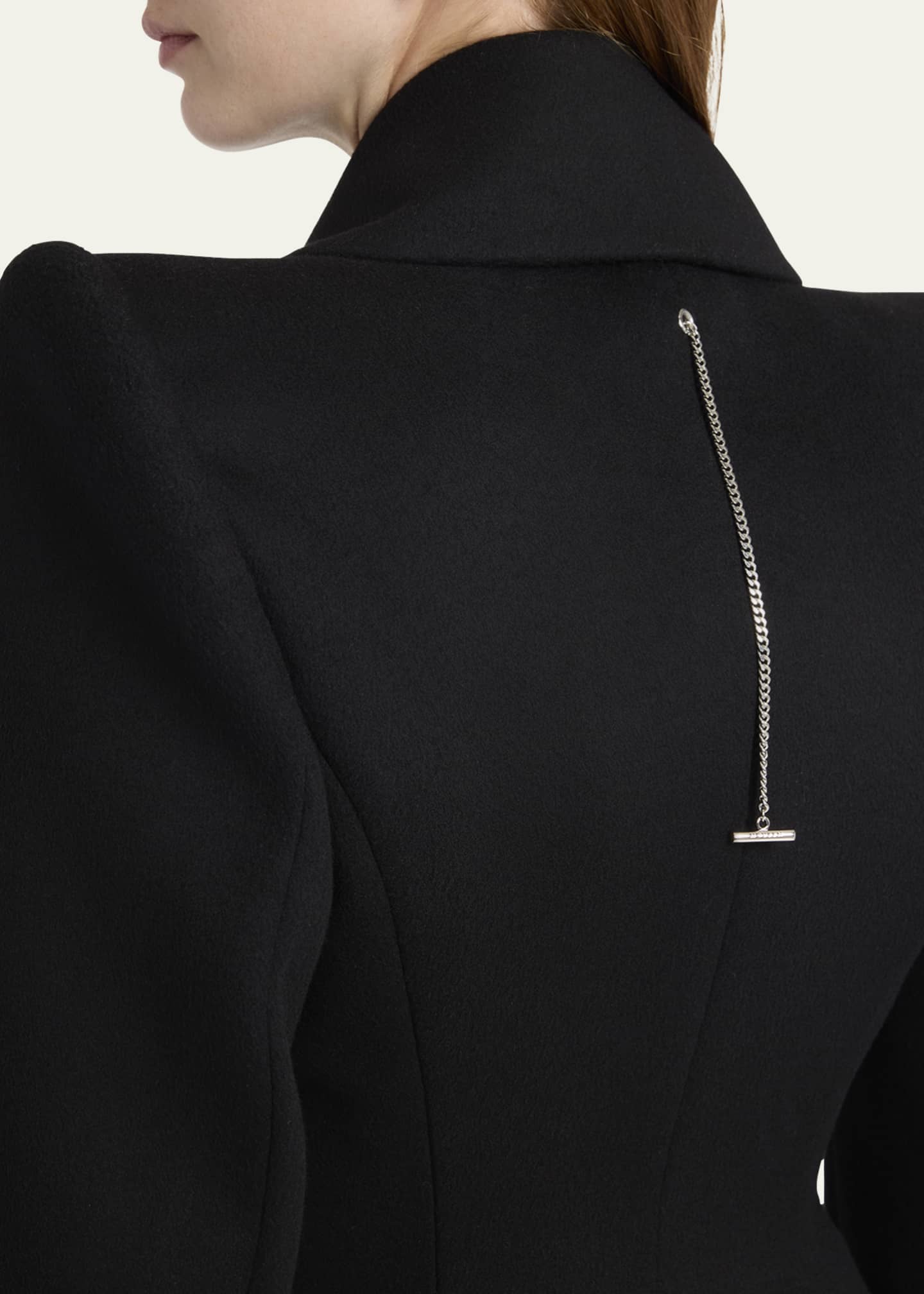 McQueen Wrap Double-Breasted Wool Cashmere Blazer Image 5 of 5