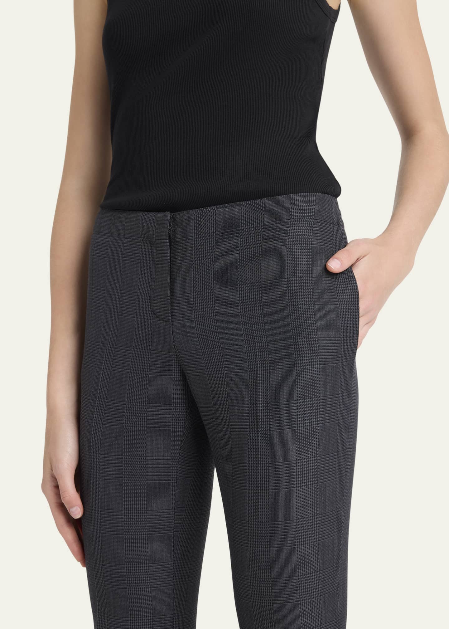 McQueen Low-Rise Check Bootcut Trousers Image 5 of 5