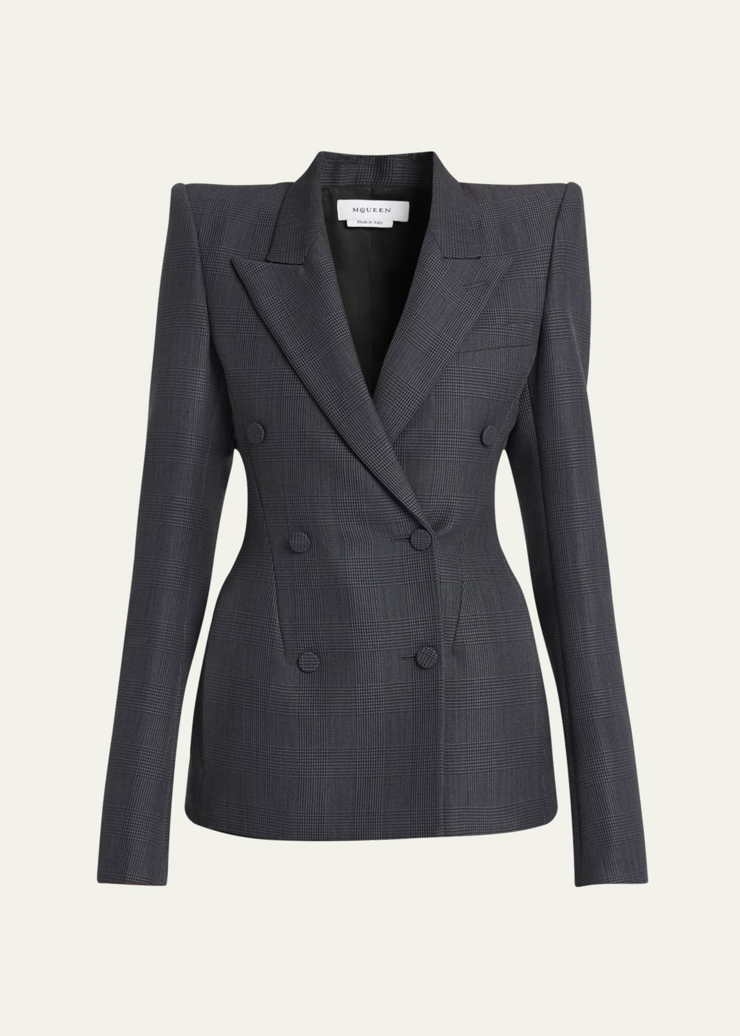 McQueen Double-Breasted Sculpted Blazer Image 1 of 5
