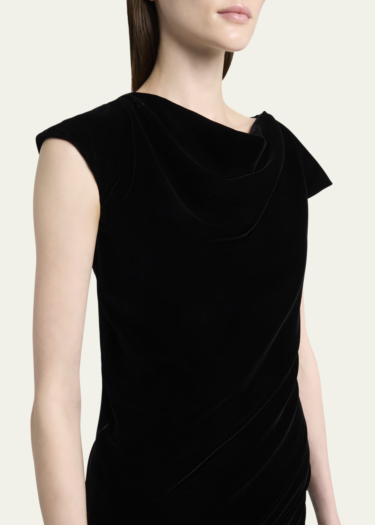 McQueen Velvet Midi Dress Image 5 of 5