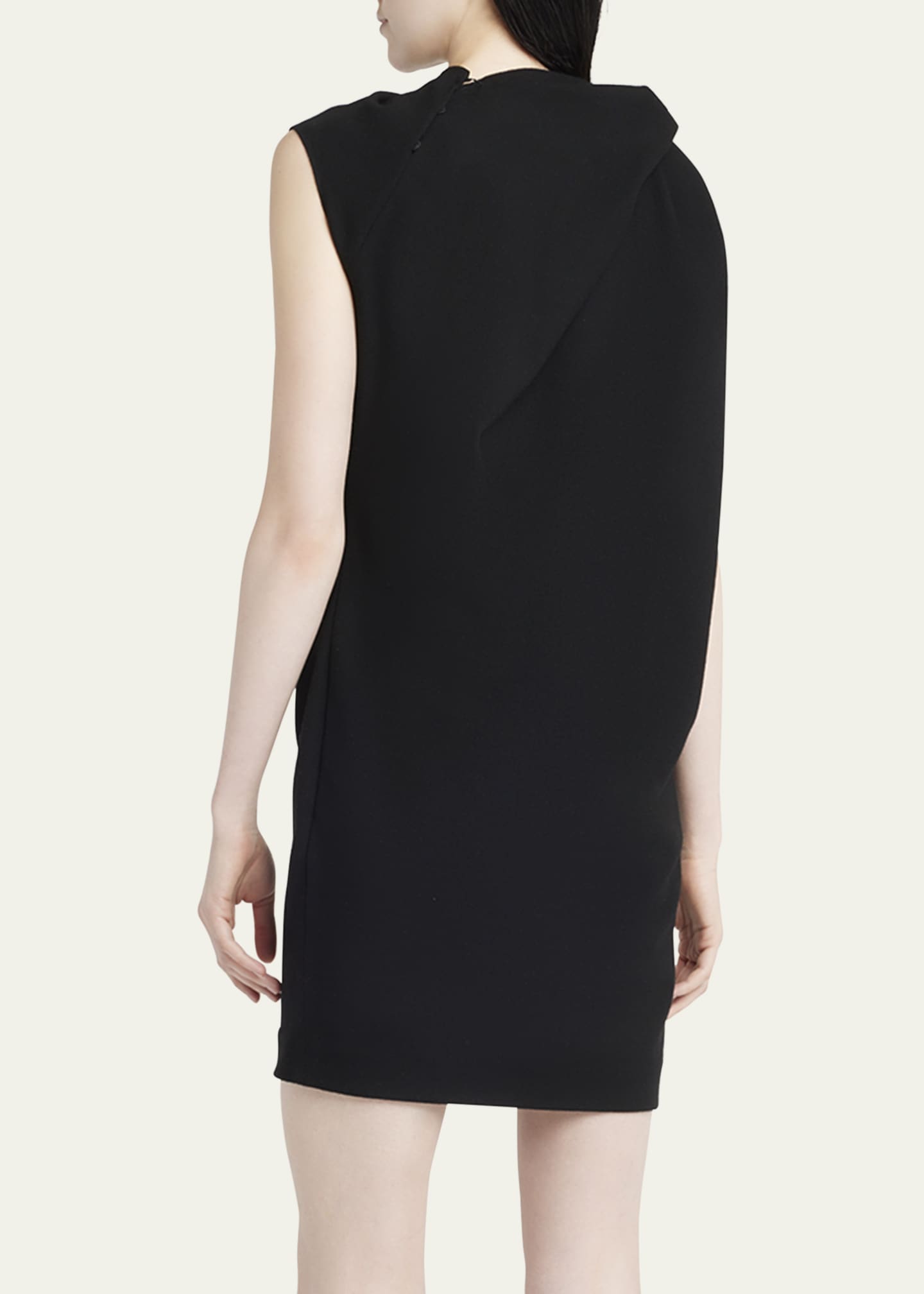 McQueen Sleeveless Twist-Neck Mini Dress Image 3 of 5
