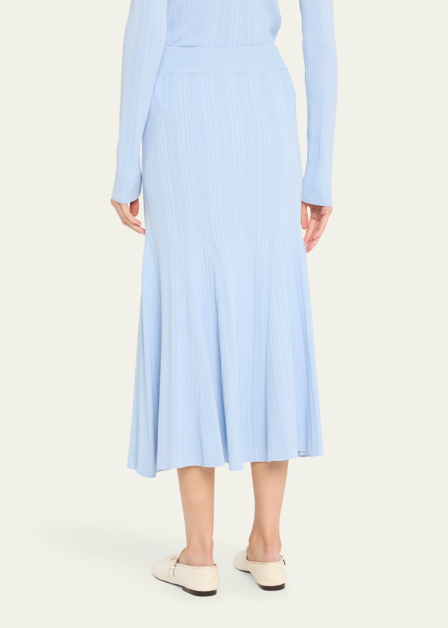 Dara Ribbed Midi Skirt