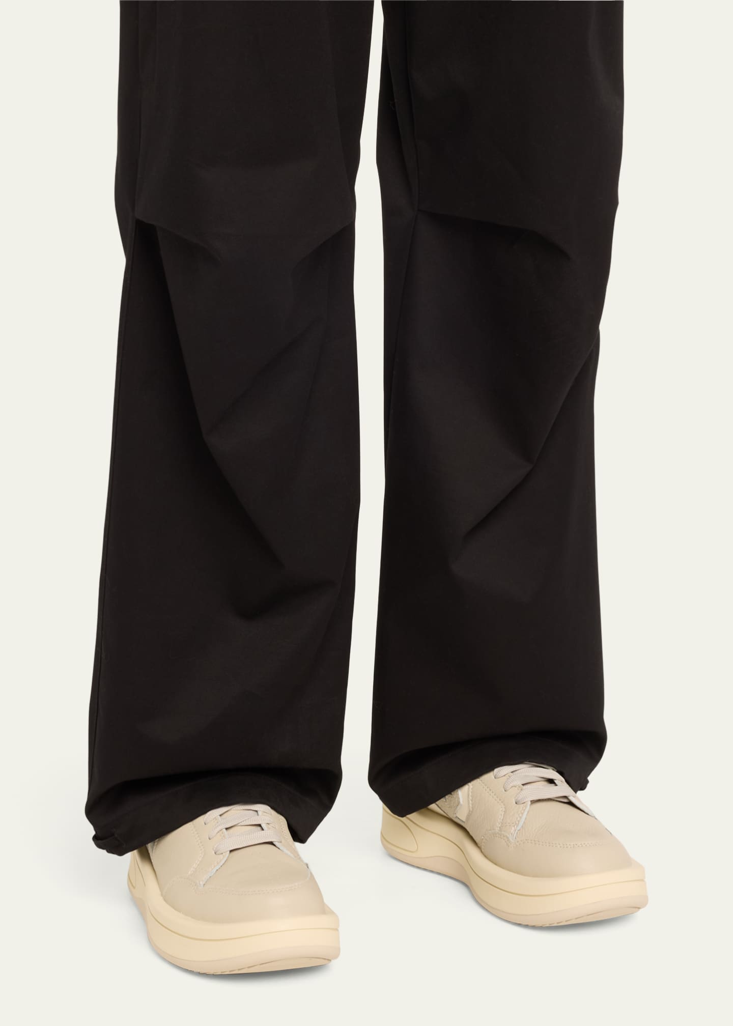 TURBOWPN Leather High-Top Sneakers - Thumbnail 2