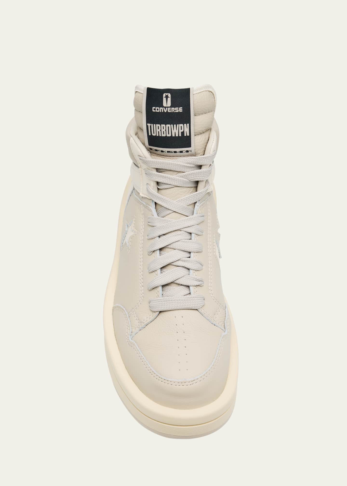 TURBOWPN Leather High-Top Sneakers - Thumbnail 6