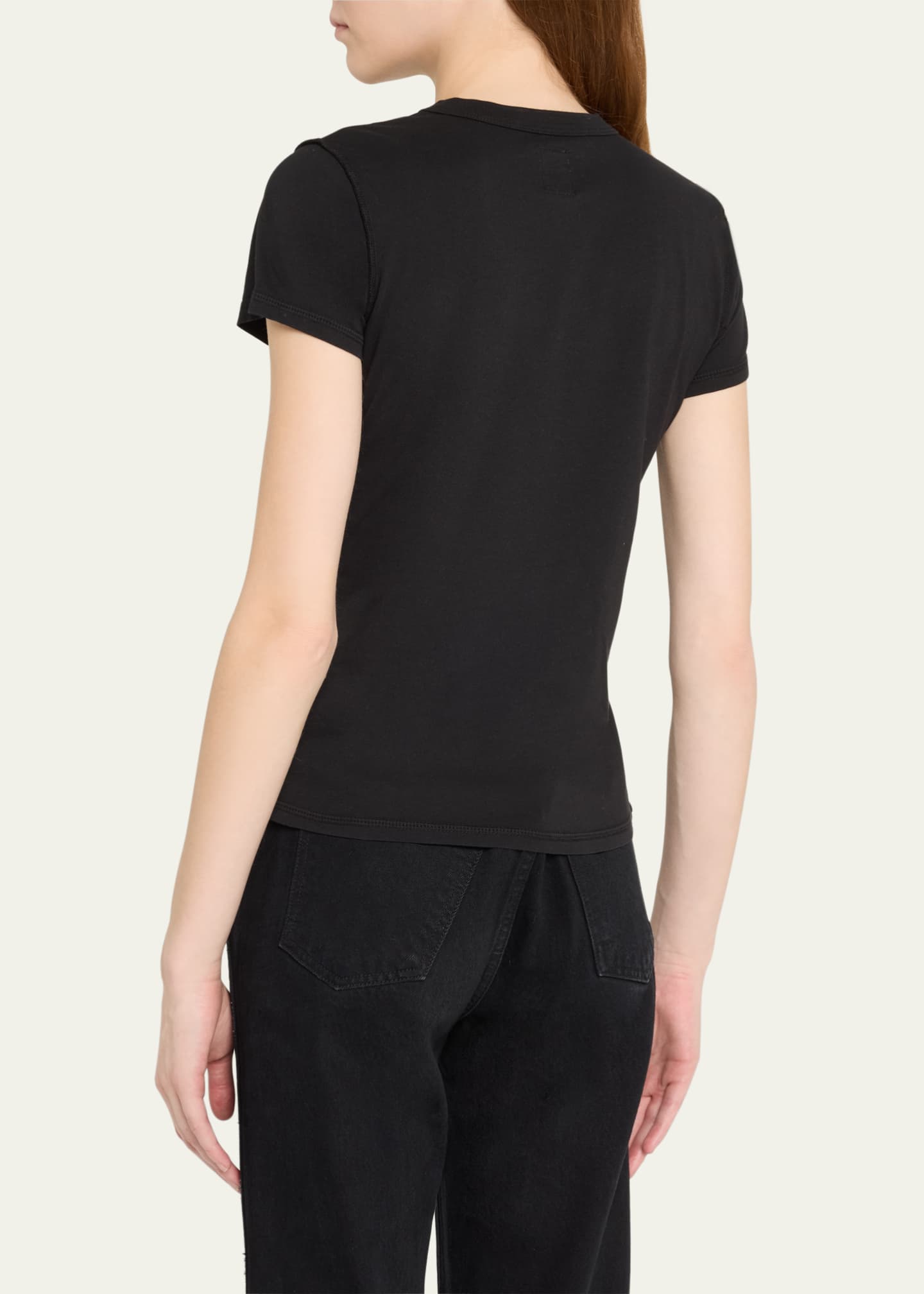 Alessi Shrunken Crewneck T-Shirt - Thumbnail 3