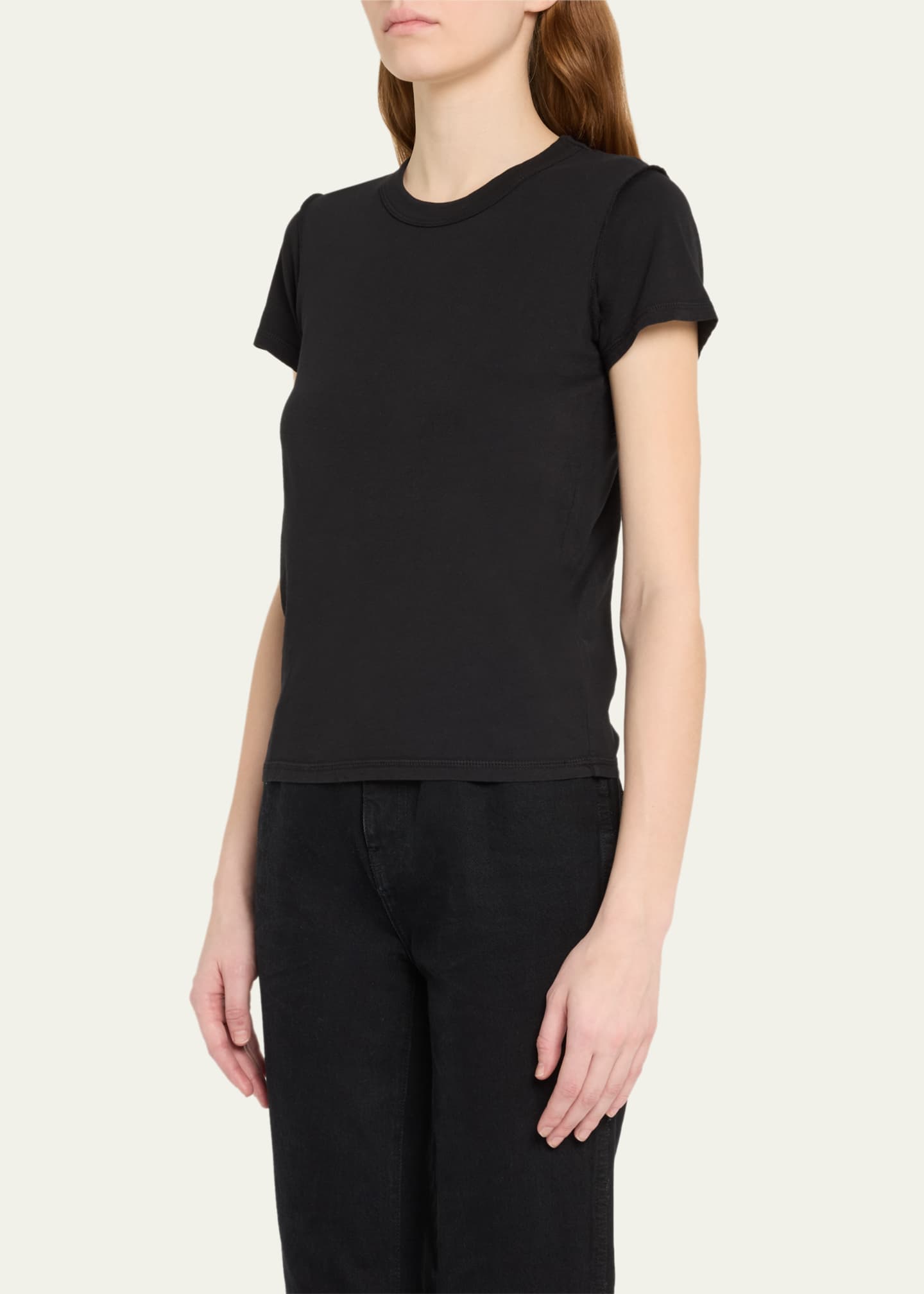 Alessi Shrunken Crewneck T-Shirt - Thumbnail 4
