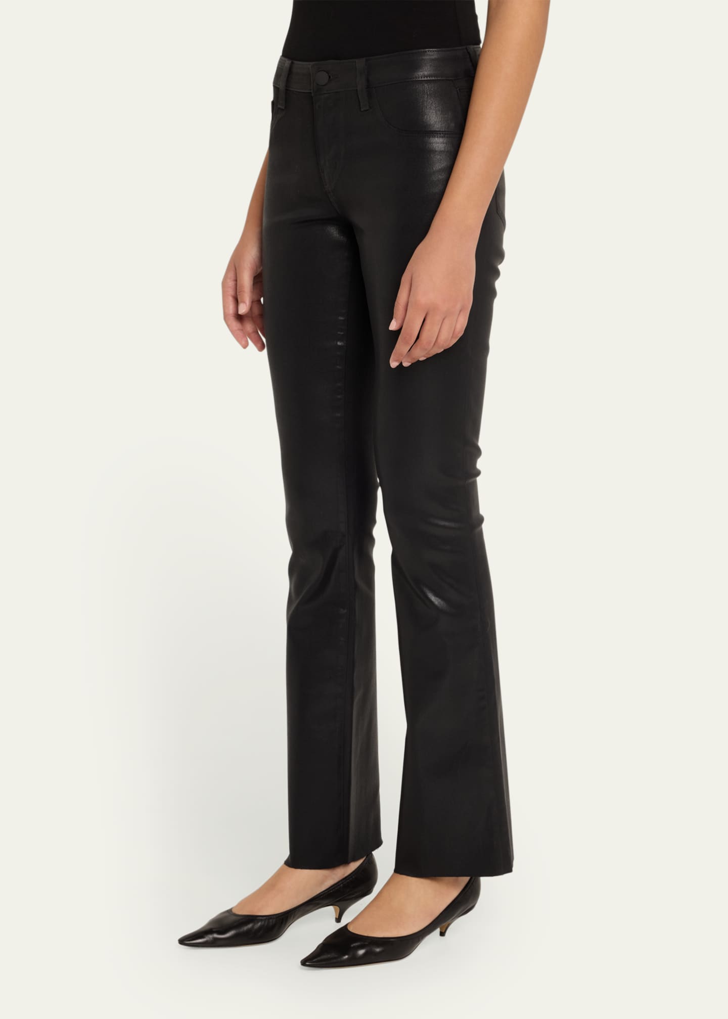 L'Agence Sneeki Low-Rise Sneaker Straight Jeans Image 4 of 5