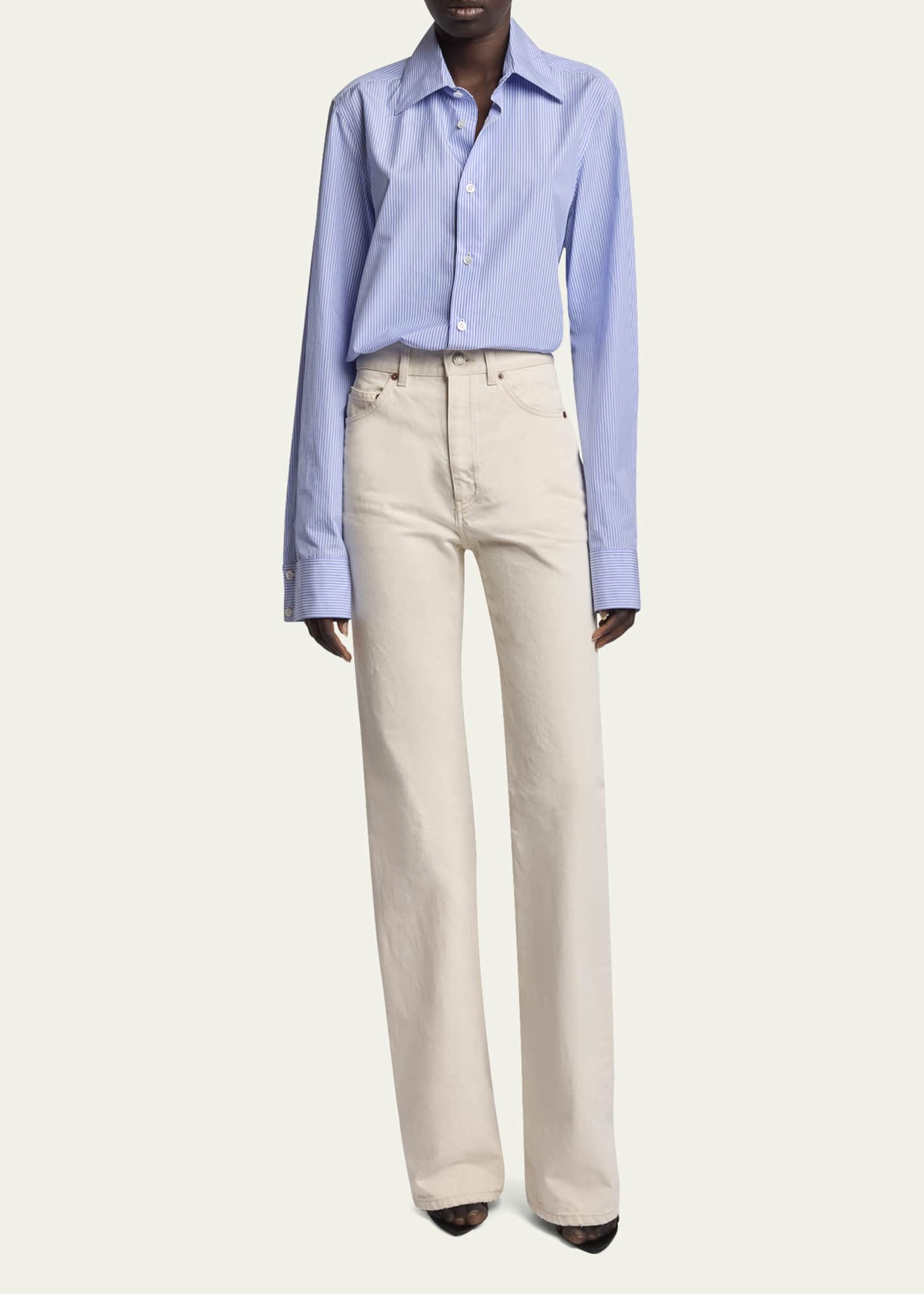 Saint Laurent Straight Denim Pants Image 2 of 5