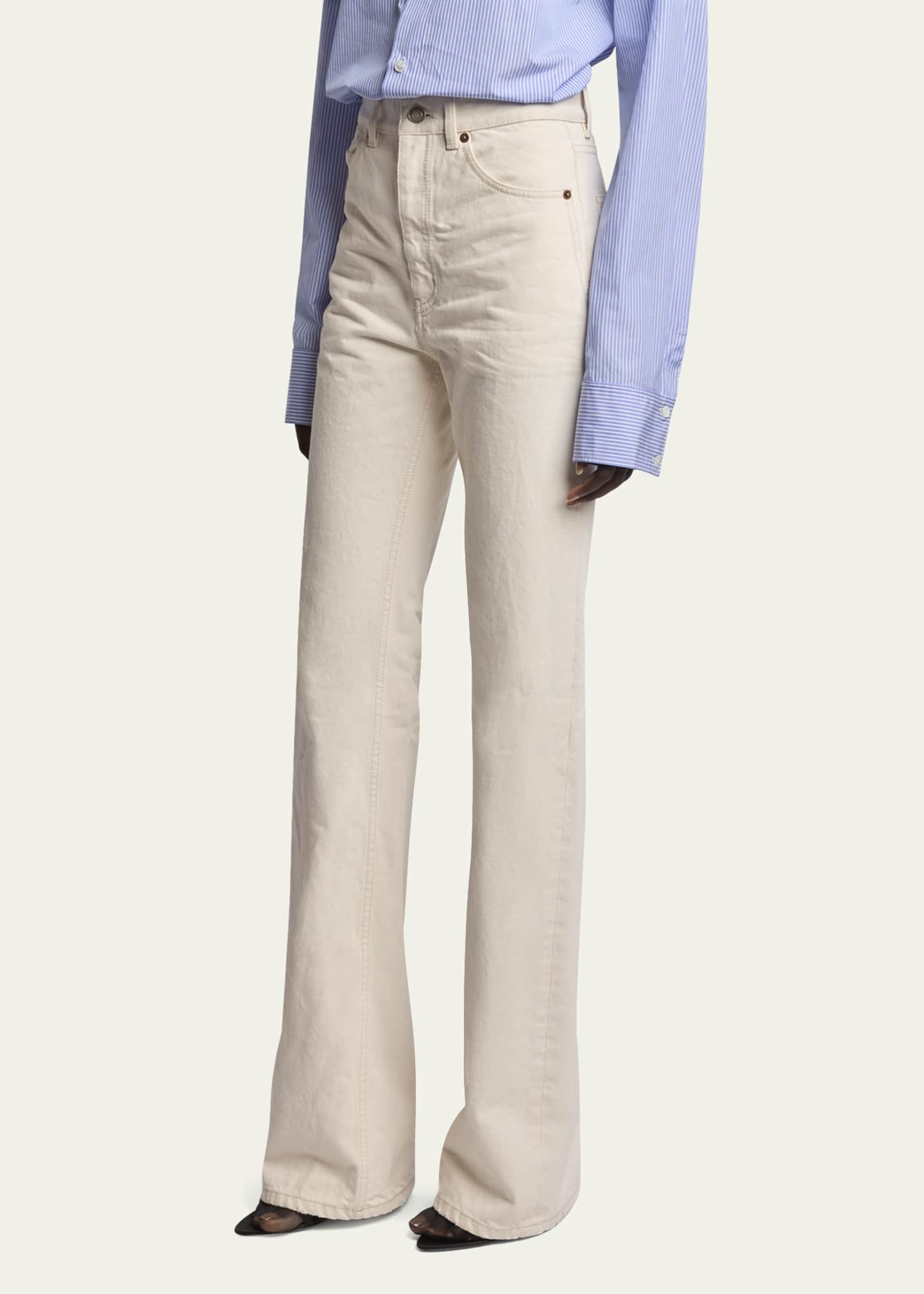 Saint Laurent Straight Denim Pants Image 4 of 5