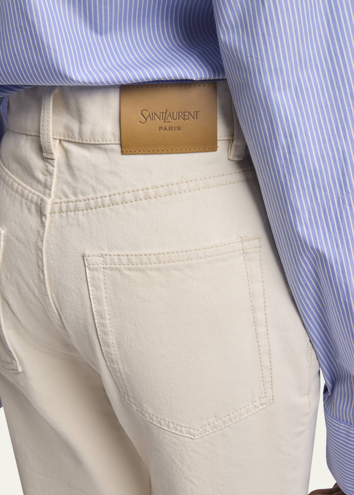 Saint Laurent Straight Denim Pants Image 5 of 5