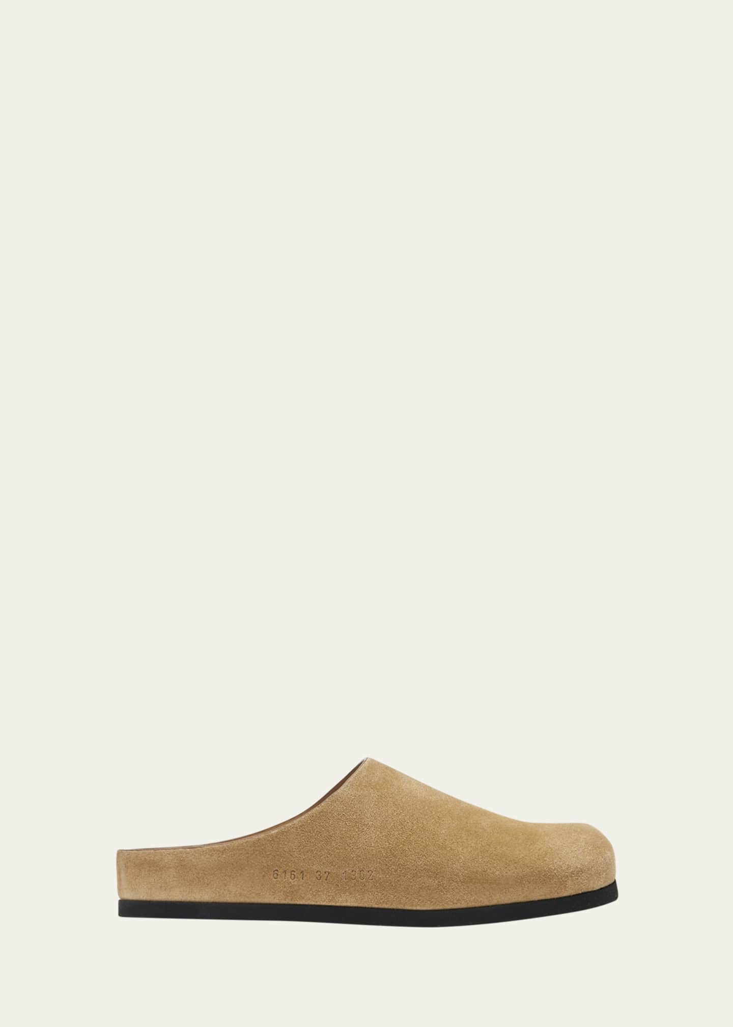 Common Projects Calf Suede Slipper Clogs