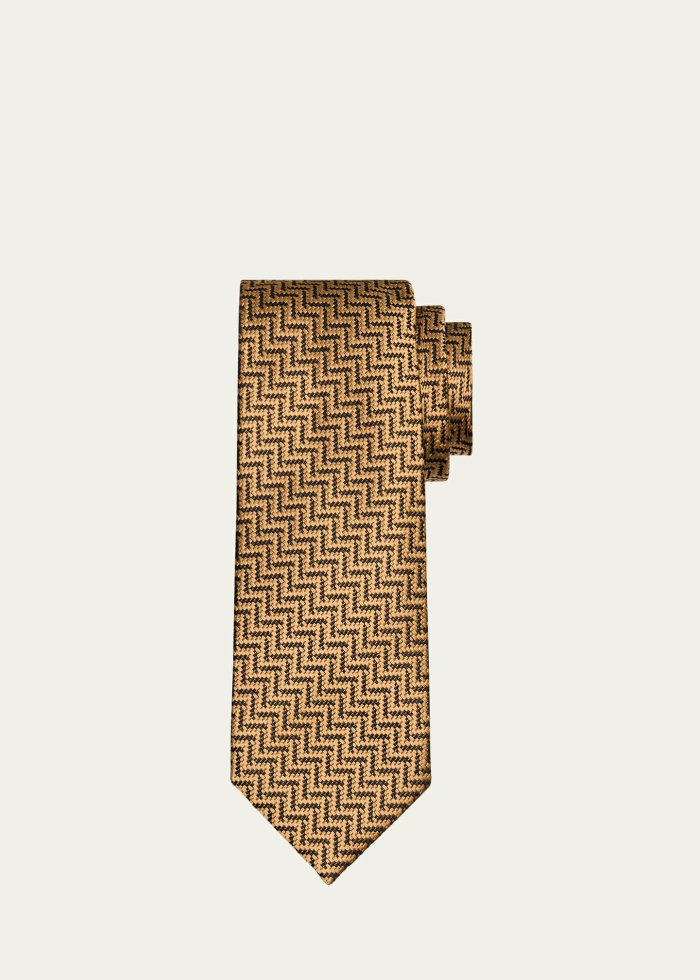 TOM FORD Men's Woven Mulberry Silk Tie