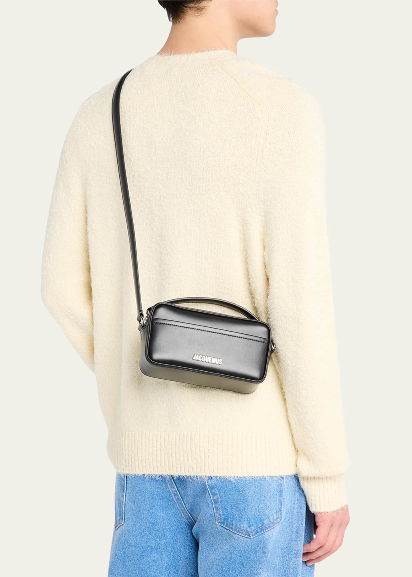 Jacquemus Men's La Baneto Leather Crossbody Bag Image 2 of 6