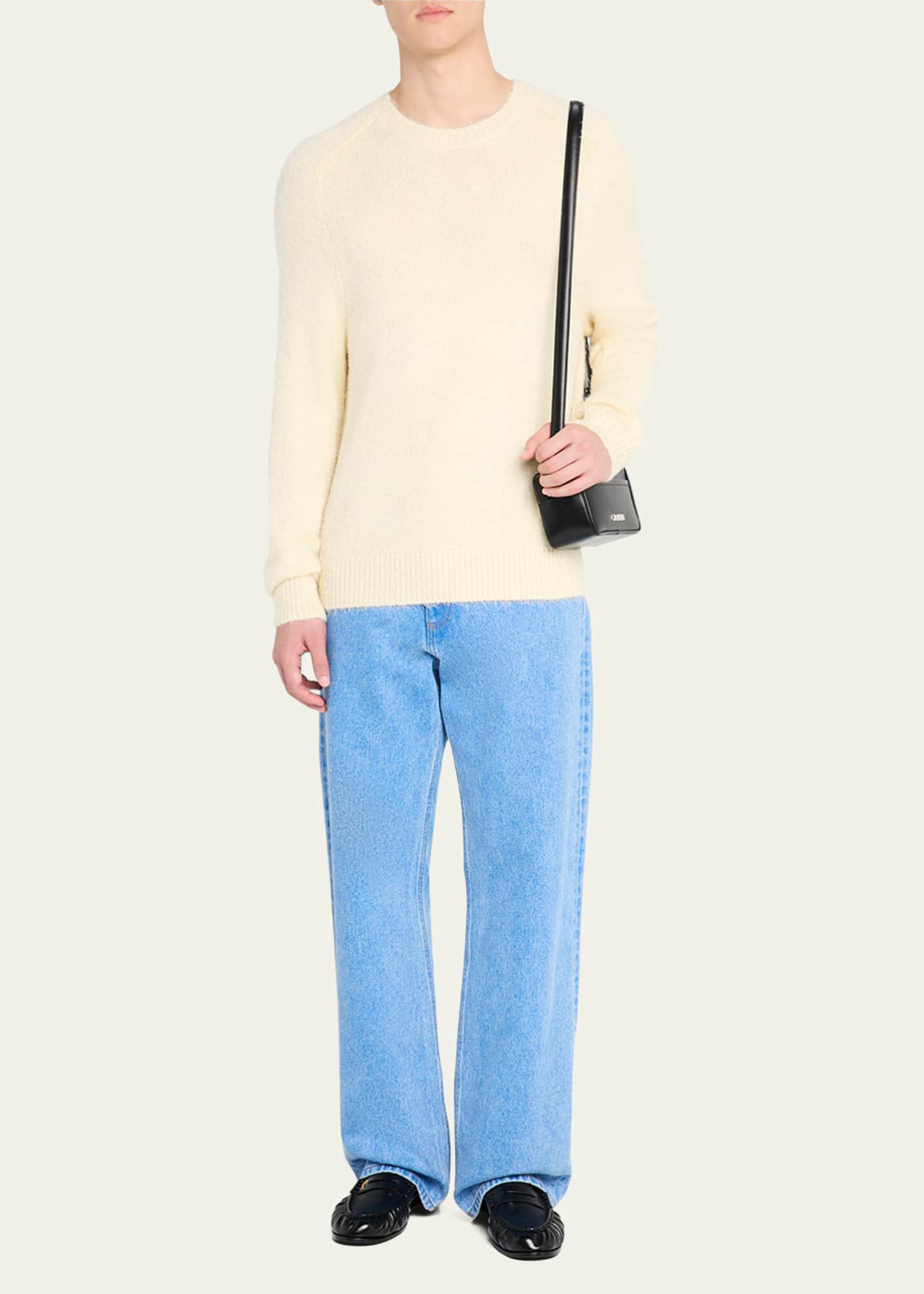 Jacquemus Men's La Baneto Leather Crossbody Bag Image 5 of 6