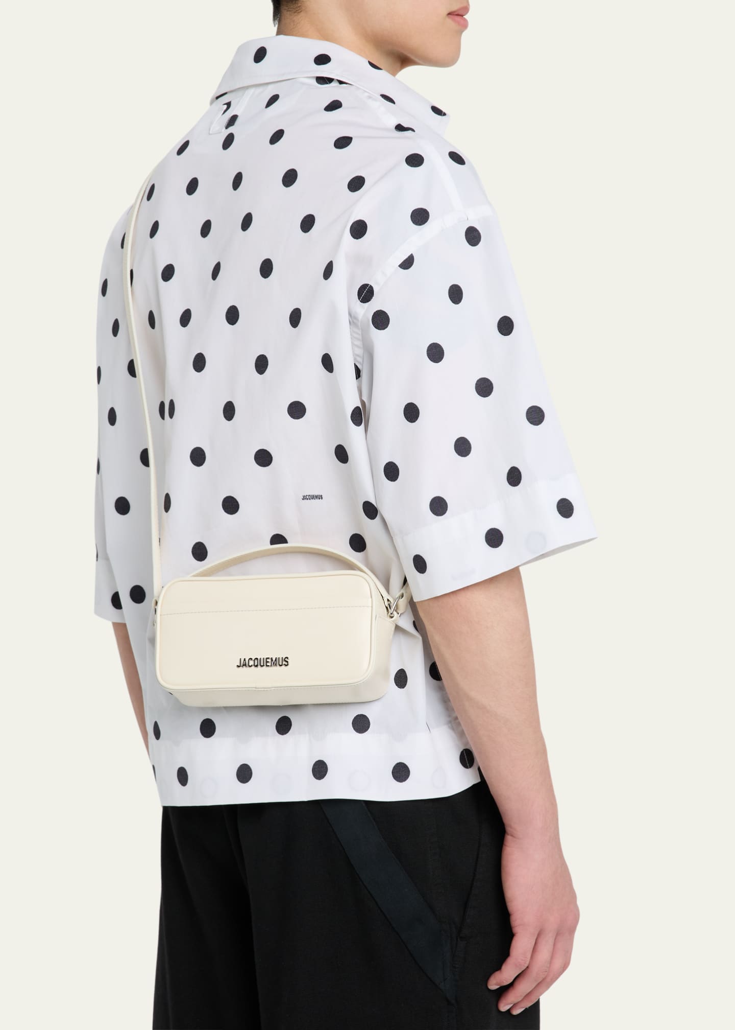 Jacquemus Men's La Baneto Leather Crossbody Bag Image 2 of 6
