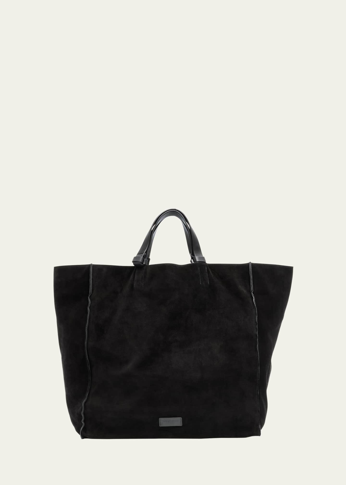Giorgio Armani Men's Split Leather Tote Bag Image 1 of 6