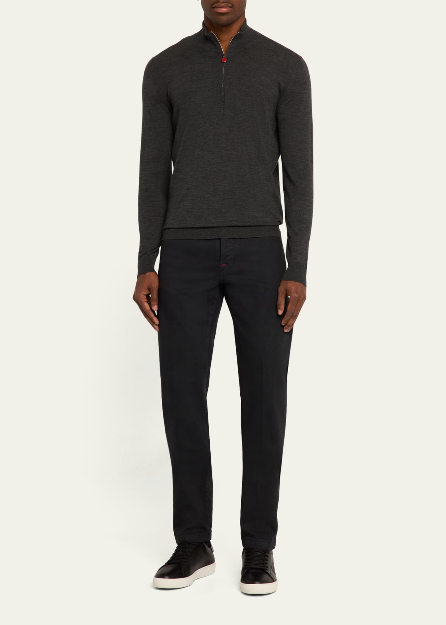 Kiton Men's Kurabo Slim Five-Pocket Pants Image 2 of 5