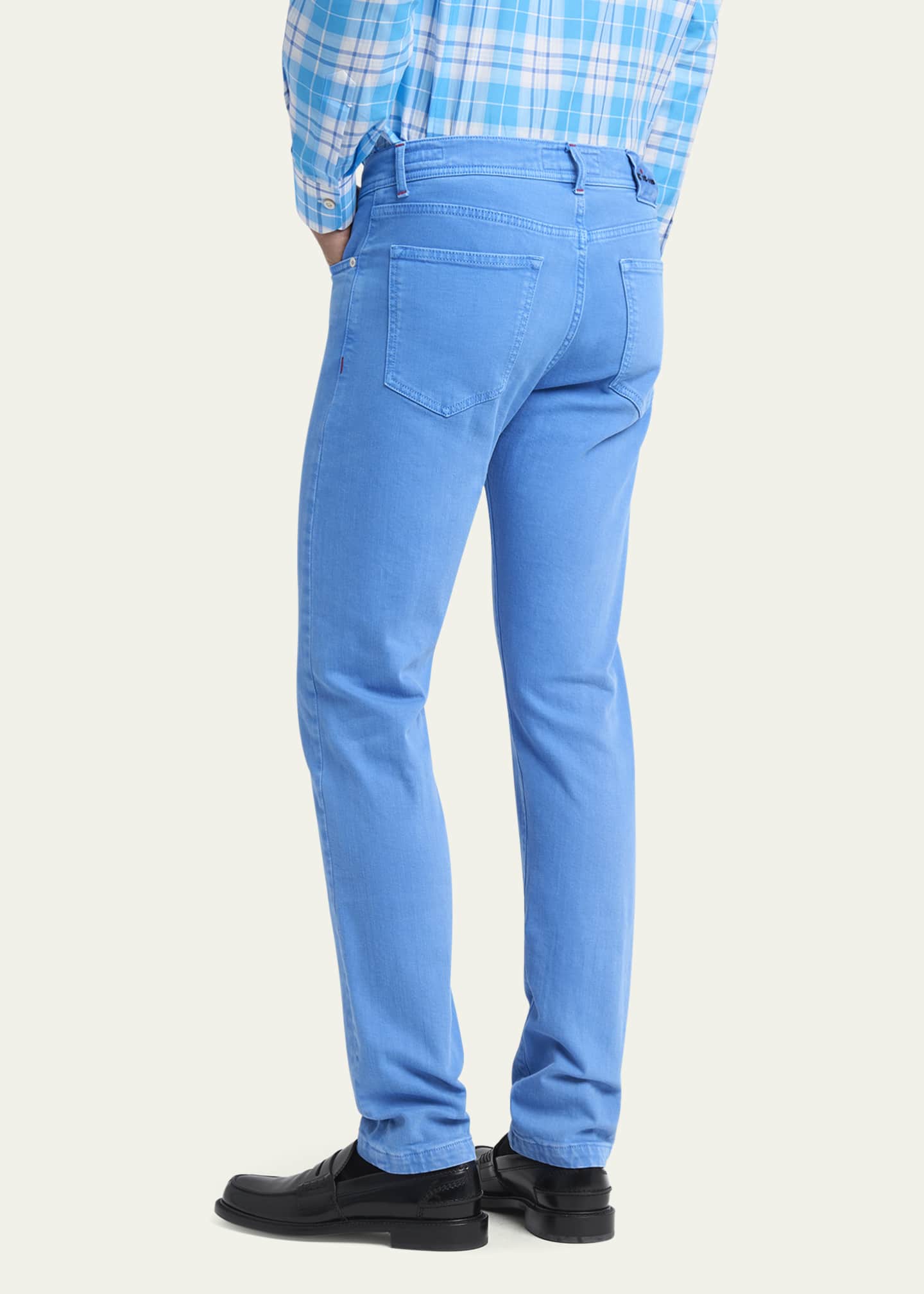 Kiton Men's Kurabo Slim-Fit Stretch Five-Pocket Pants Image 2 of 3