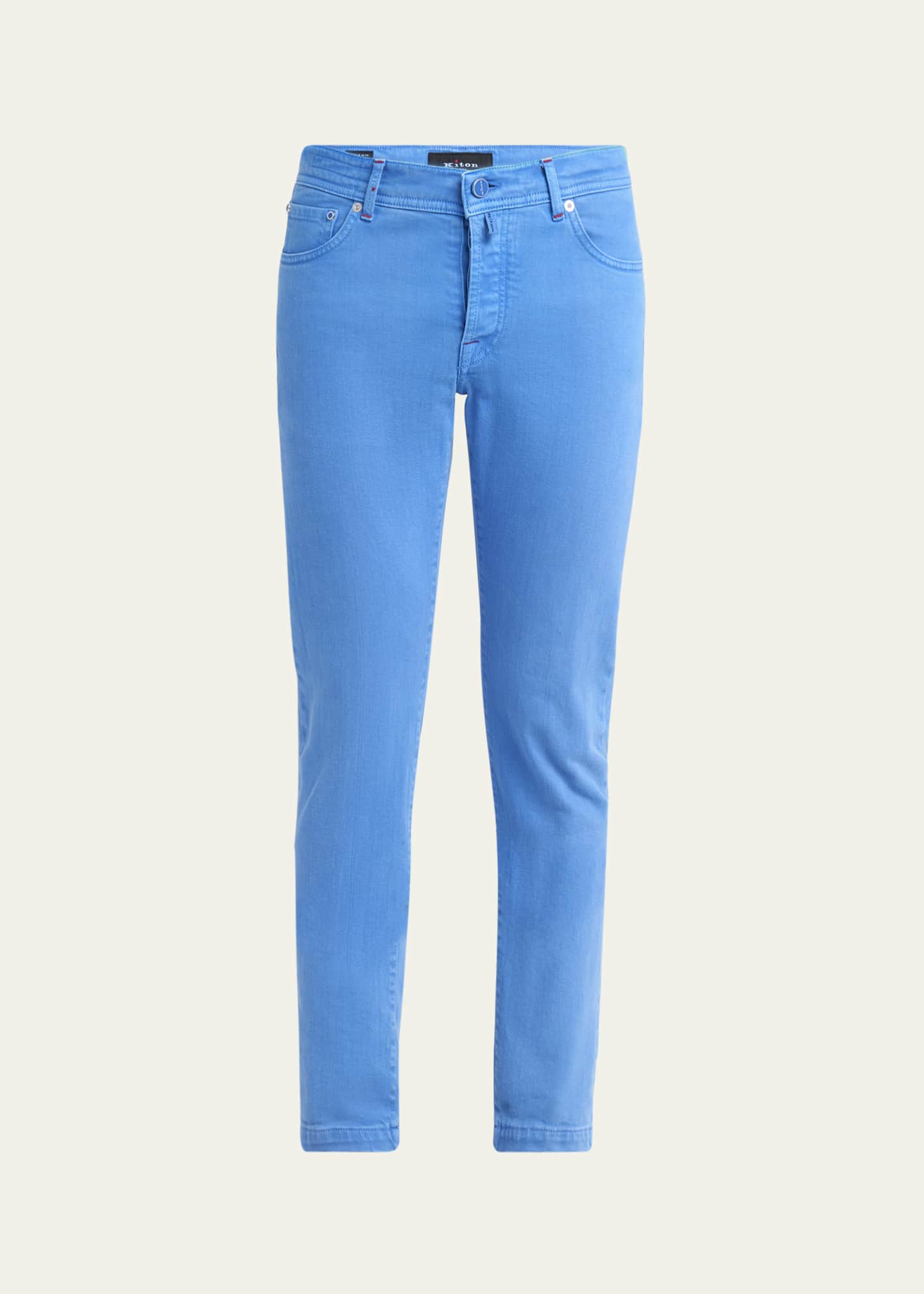 Kiton Men's Kurabo Slim-Fit Stretch Five-Pocket Pants Image 1 of 3
