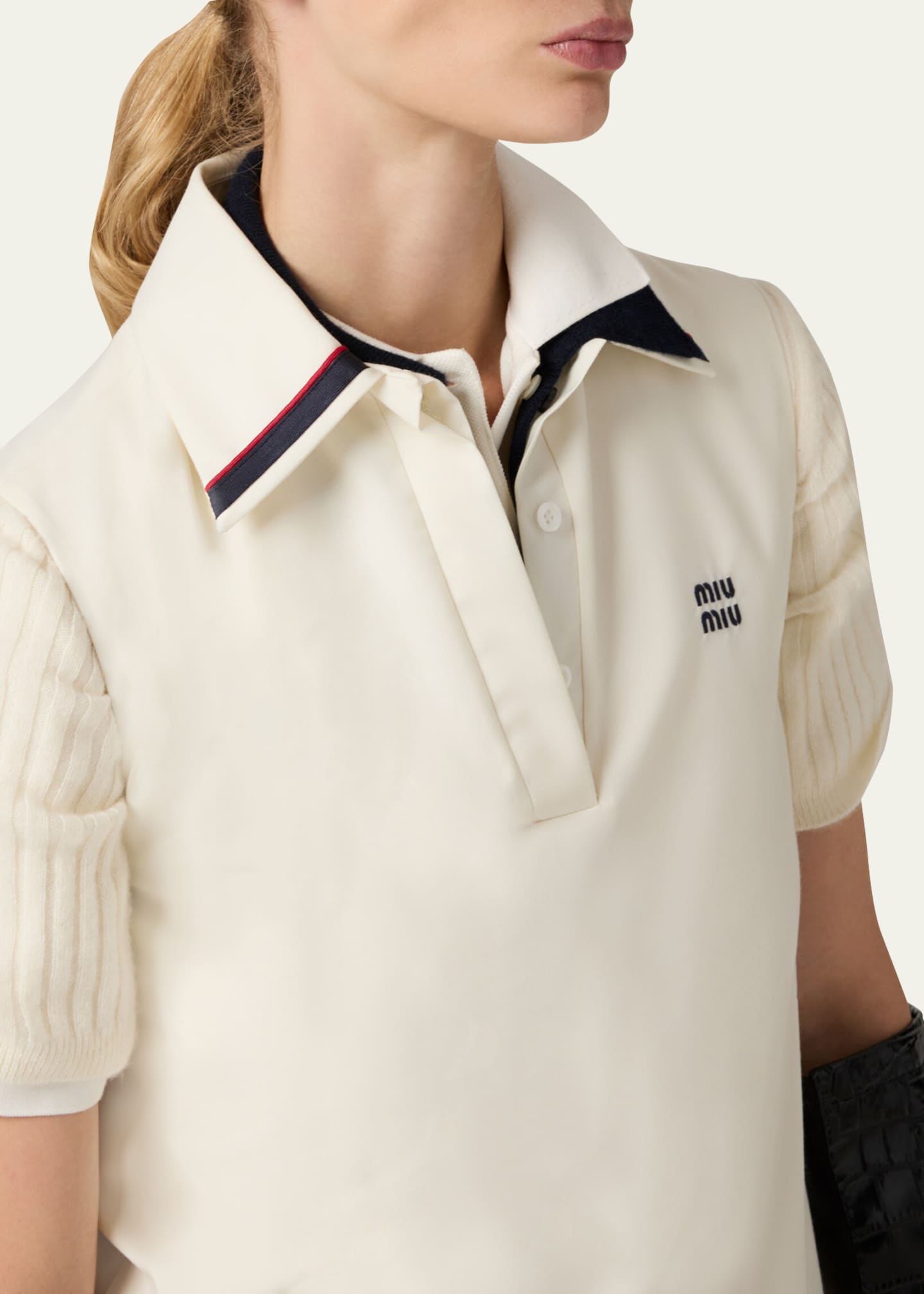 スカート MiuMiu Polo dress Miu Miu Wool and cashmere polo dress | REVERSIBLE