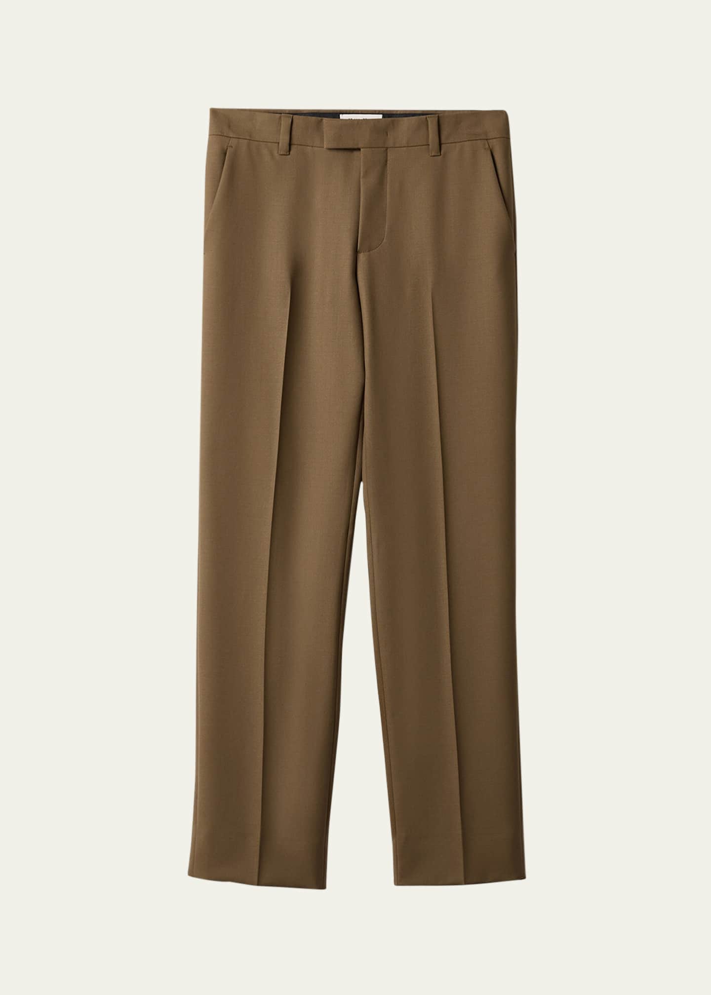 Miu Miu Straight Leg Wool Pants Image 1 of 3