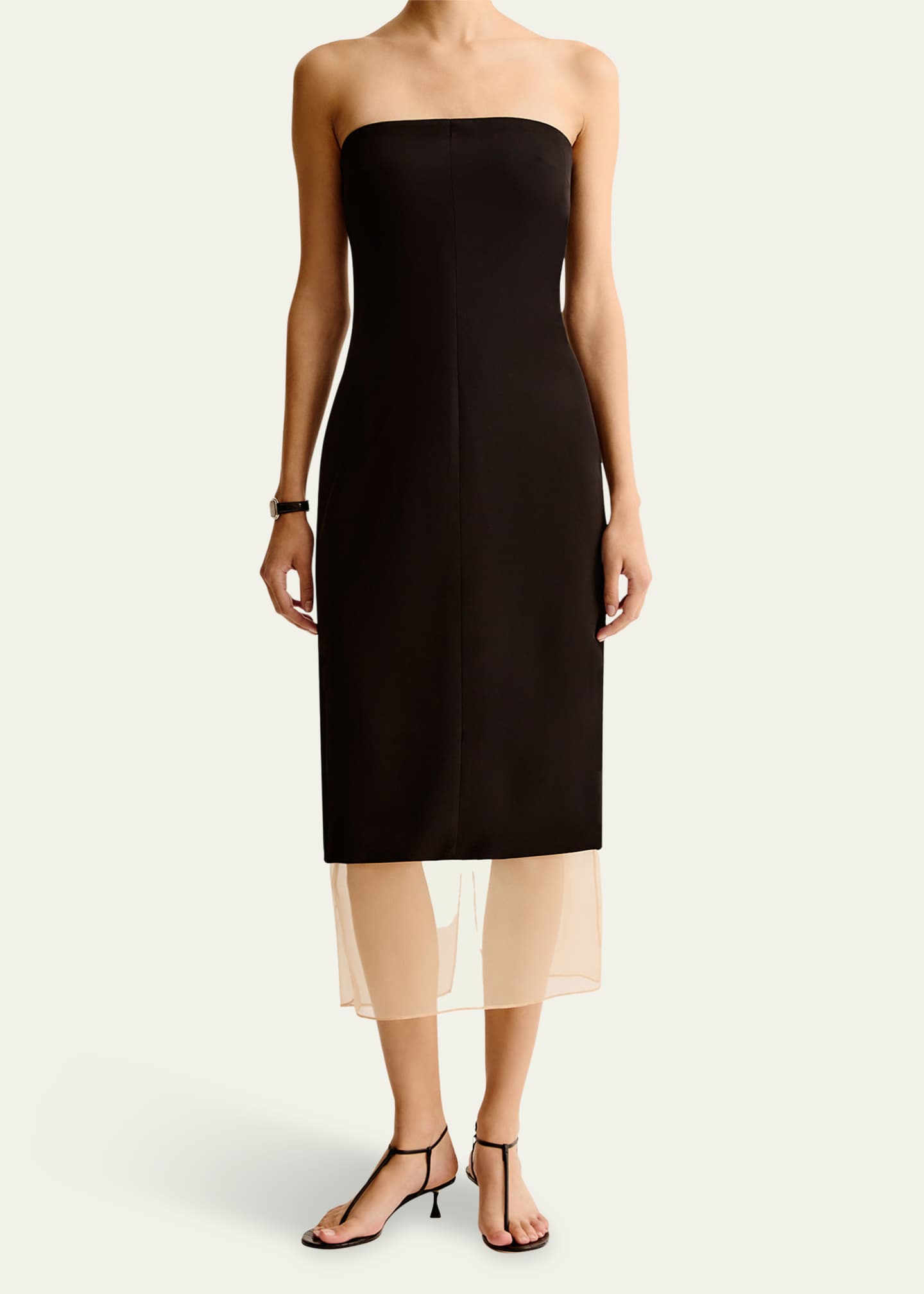 ESSE Studios Issia Strapless Midi Dress Image 2 of 5