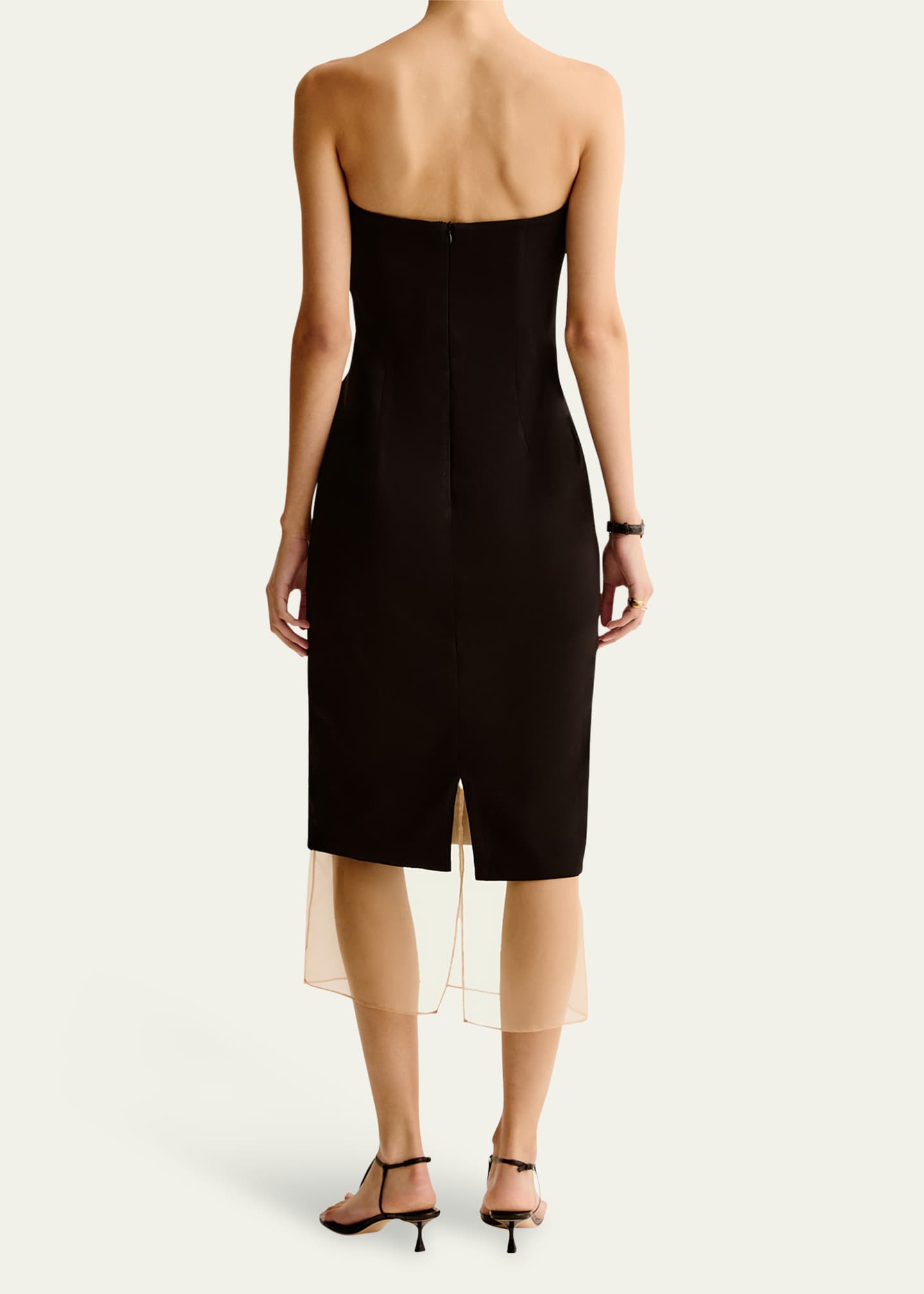 ESSE Studios Issia Strapless Midi Dress Image 3 of 5