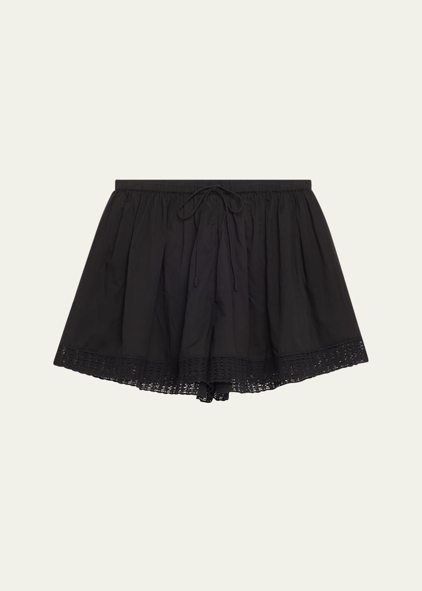 Ulla Johnson Isla Crochet-Trim Shorts Image 1 of 5