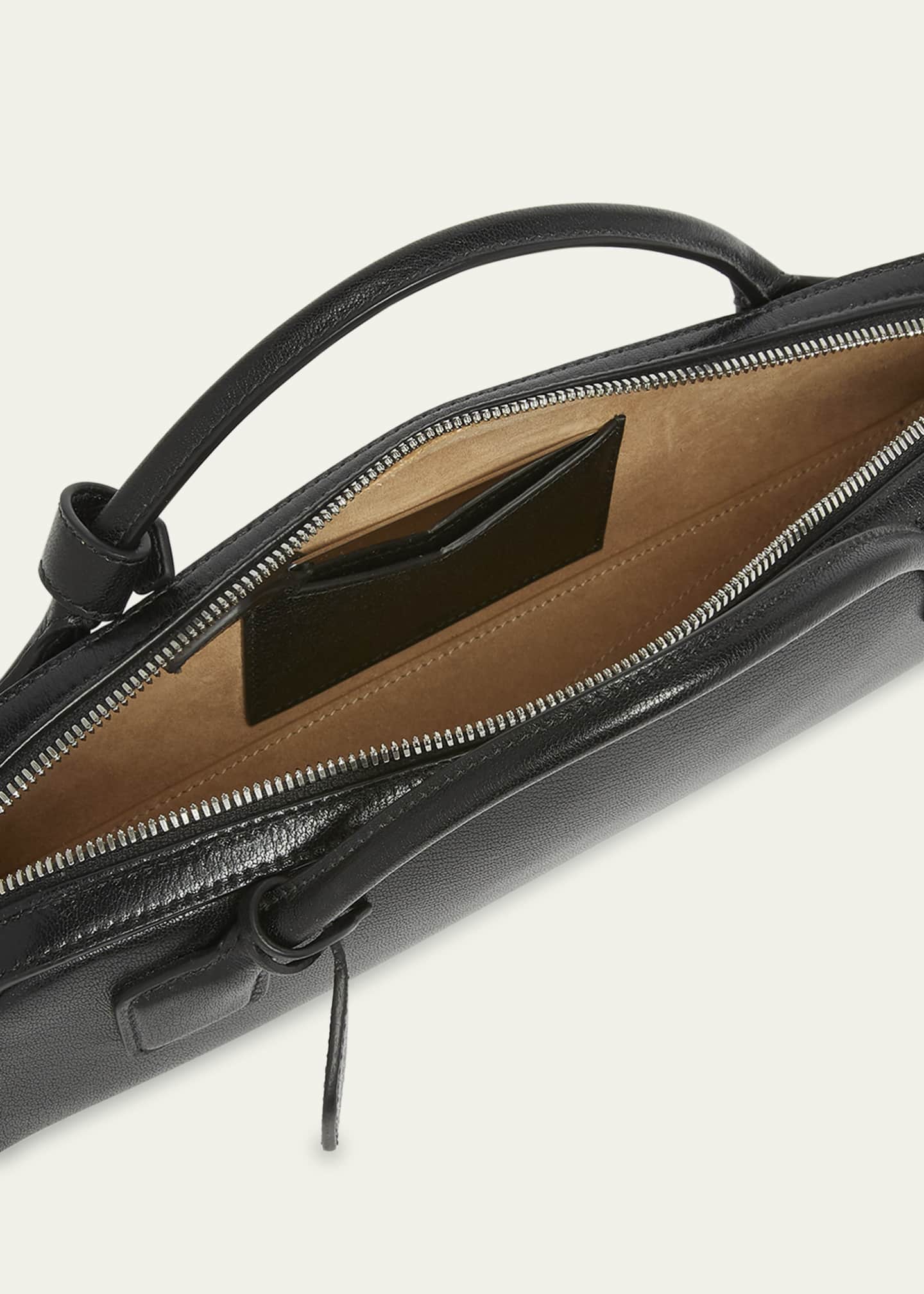 ALAIA Le Teckel Top-Handle Bag in Grained Leather Image 4 of 6