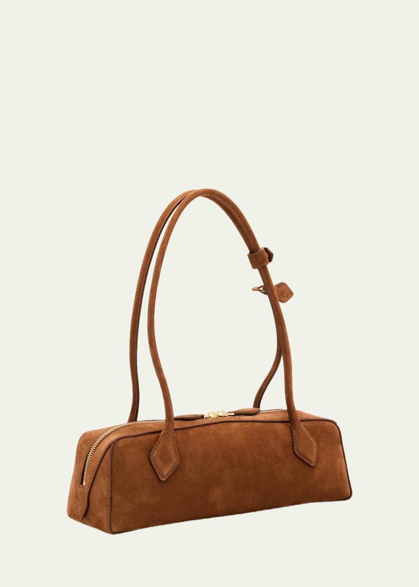 Le Teckel Medium Suede Shoulder Bag