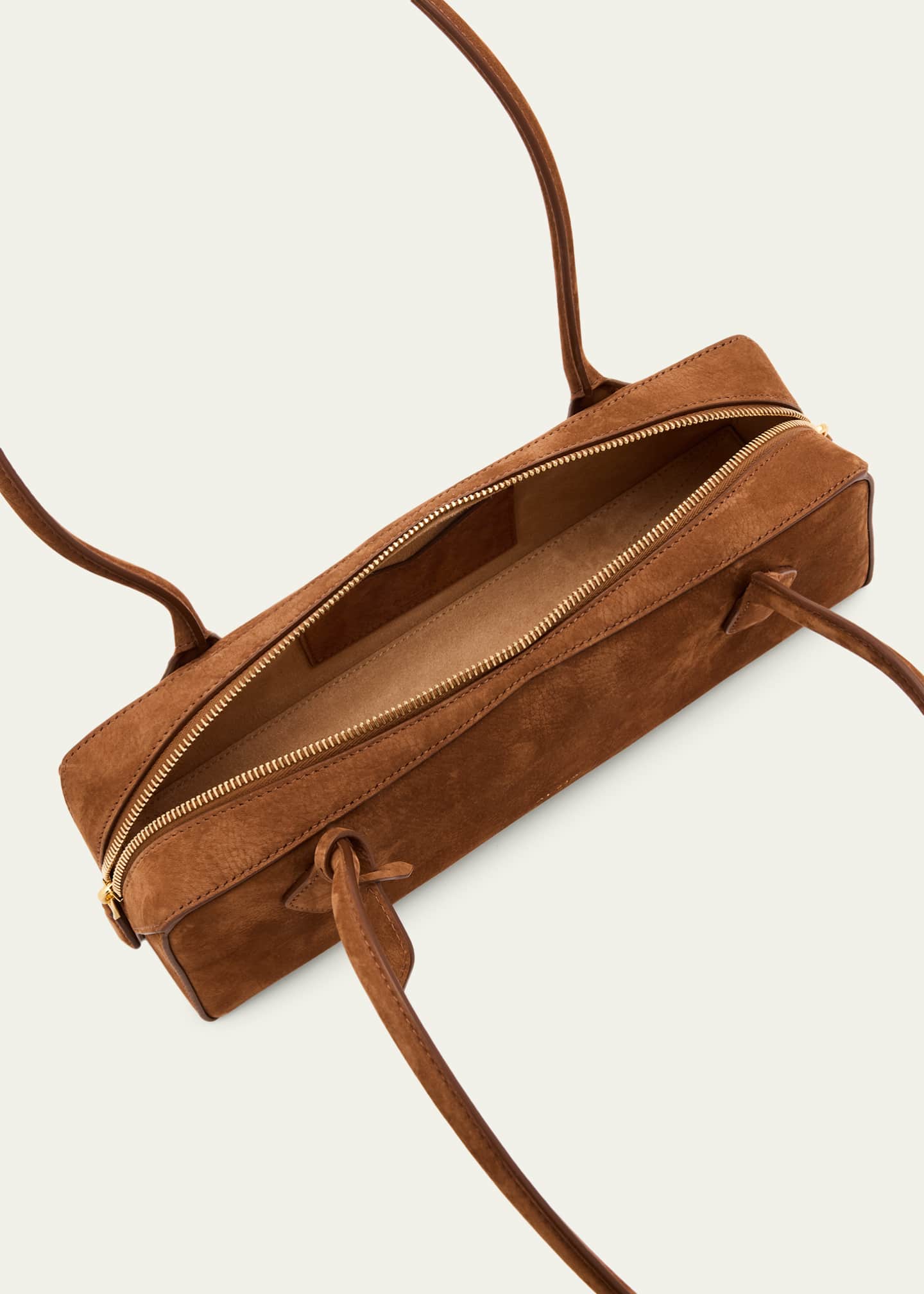 Le Teckel Medium Suede Shoulder Bag