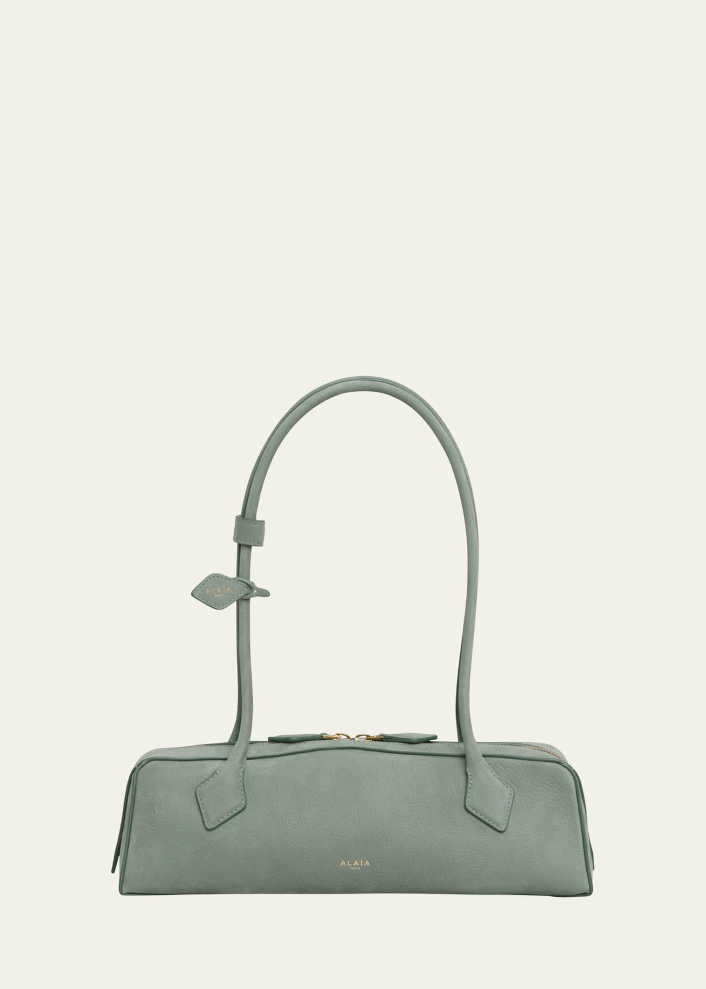 ALAIA Le Teckel Medium Suede Shoulder Bag Image 1 of 6