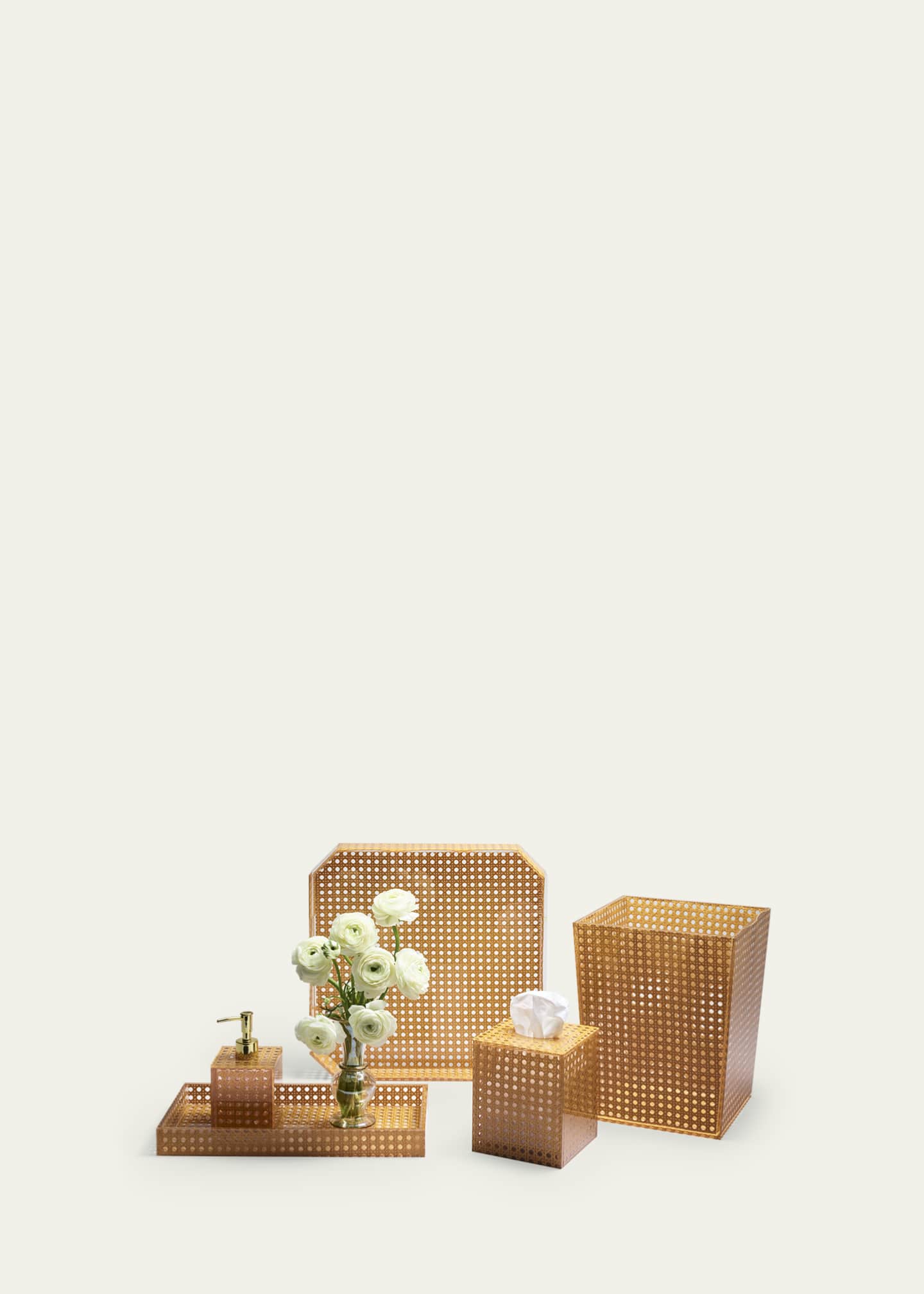 Kim Seybert Reed Soap Dispenser, Natural Image 5 of 5