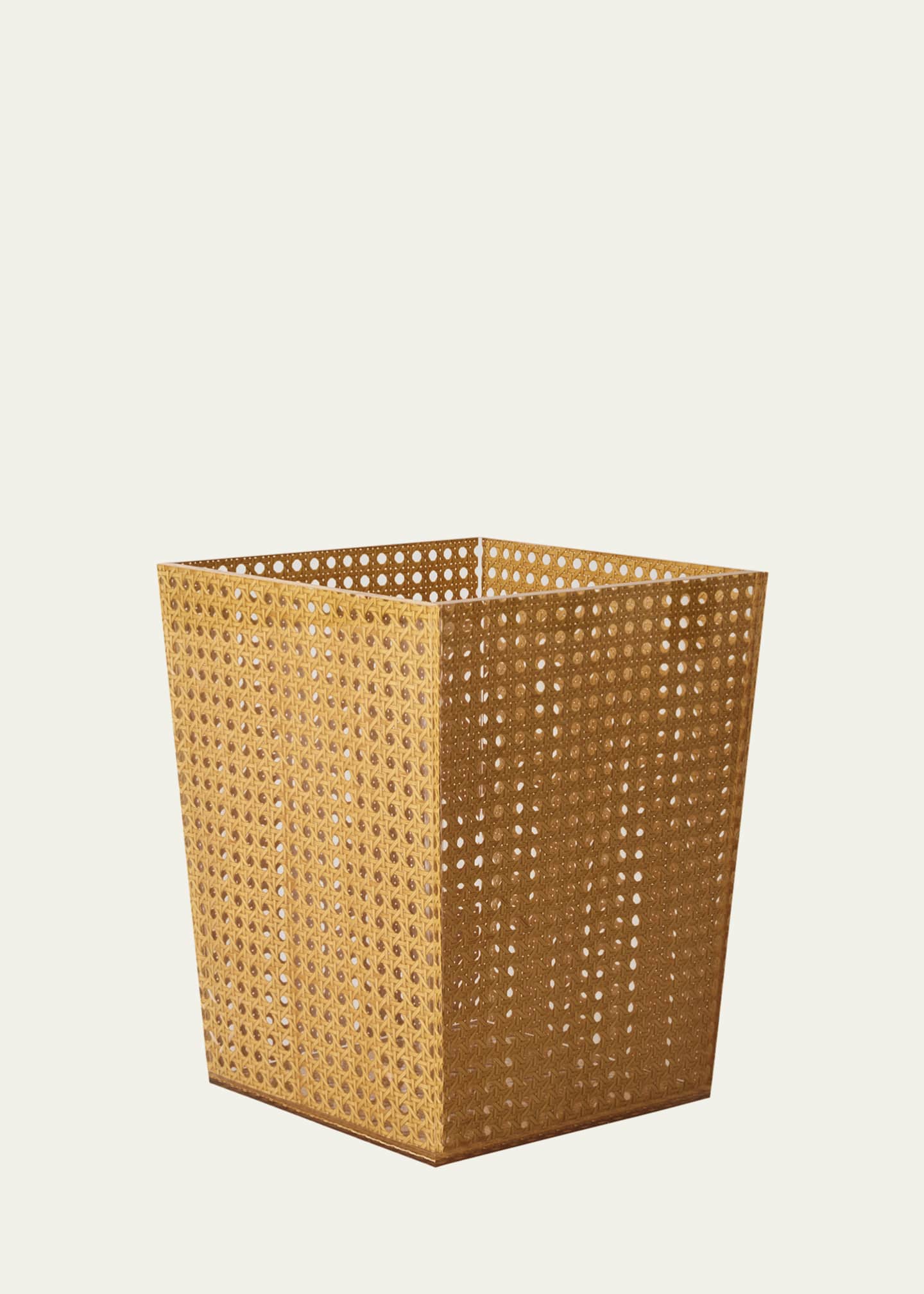 Kim Seybert Reed Waste Basket, Natural Image 1 of 5