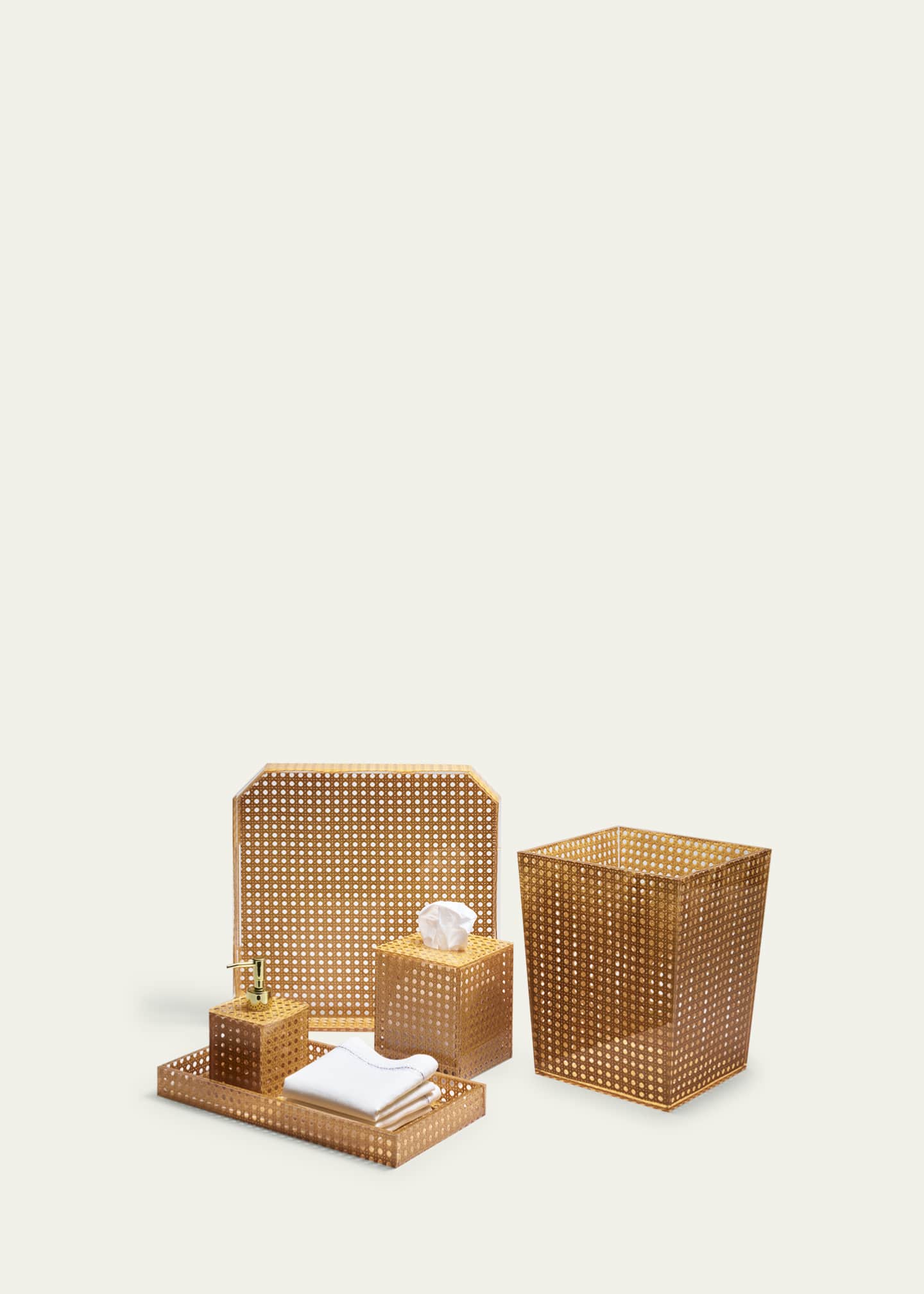 Kim Seybert Reed Vanity Tray, Natural Image 3 of 5
