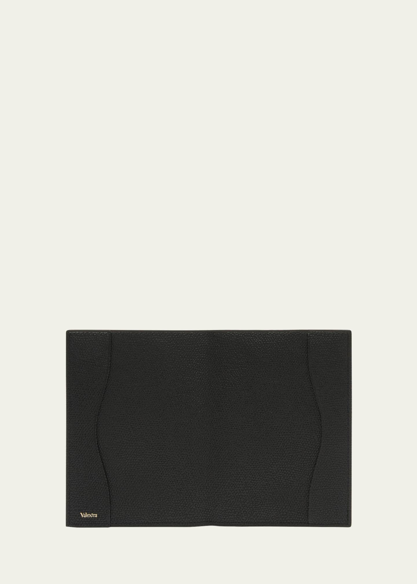 Valextra Men's Leather Passport Cover Image 1 of 3