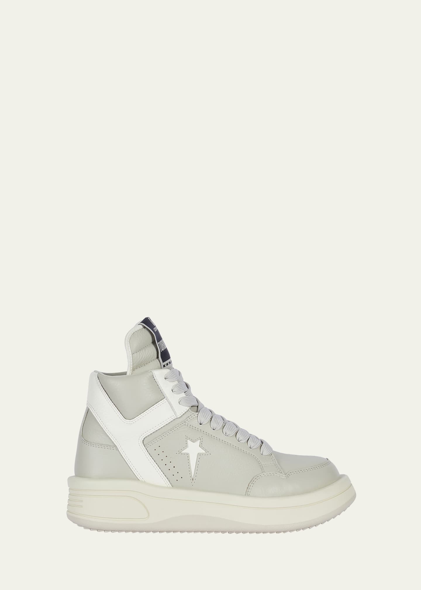 DRKSHDW RICK OWENS x Converse Men's Turbowpn Leather High-Top Sneakers Image 1 of 4