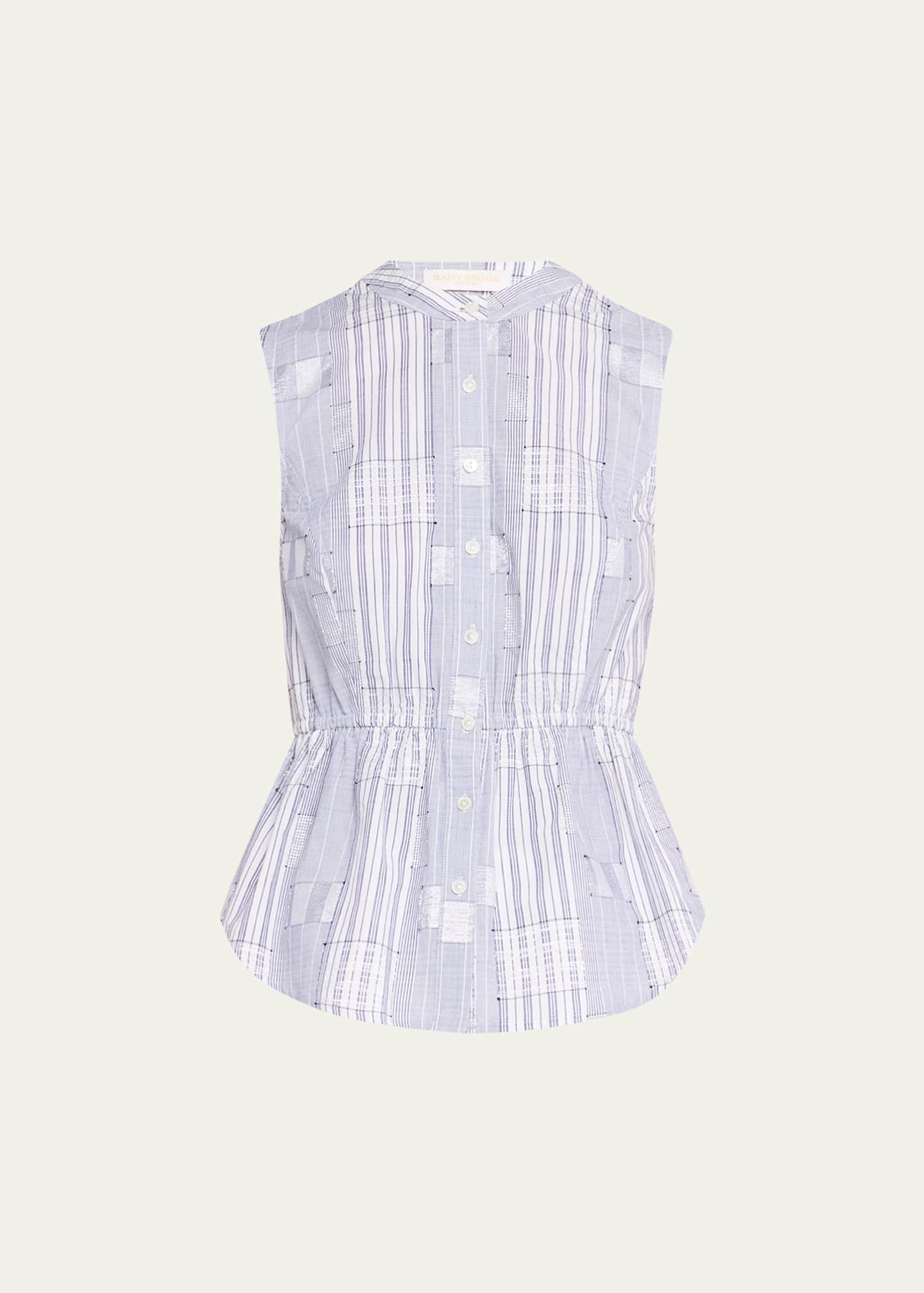 Ramy Brook Keziah Sleeveless Mixed Media Top Image 1 of 5