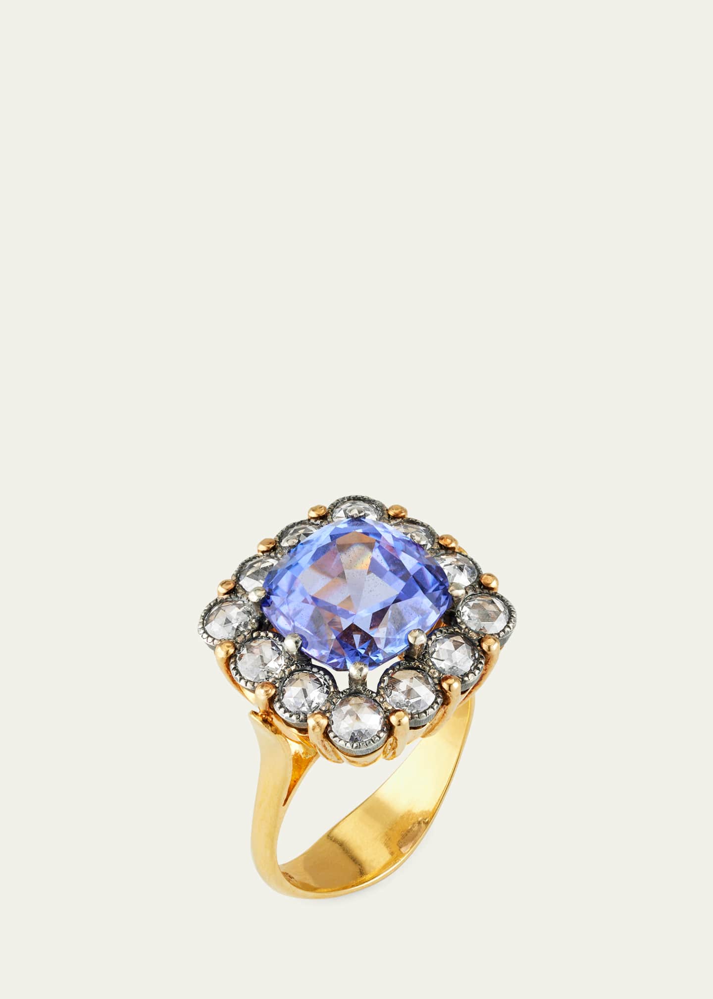 Arman Sarkisyan Rose-Cut Diamond and Tanzanite Statement Ring Image 3 of 4