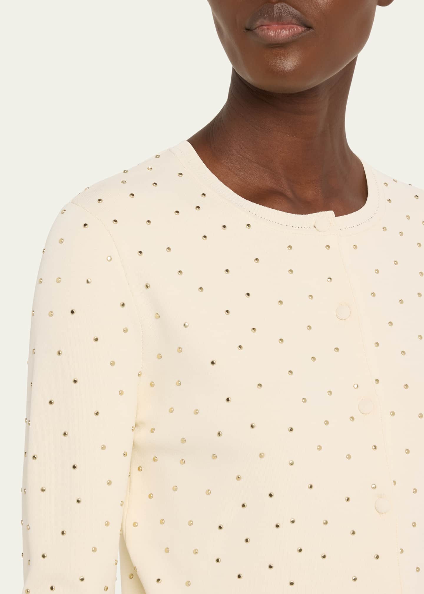 Altuzarra Ferris Studded Jersey Cardigan Image 5 of 5