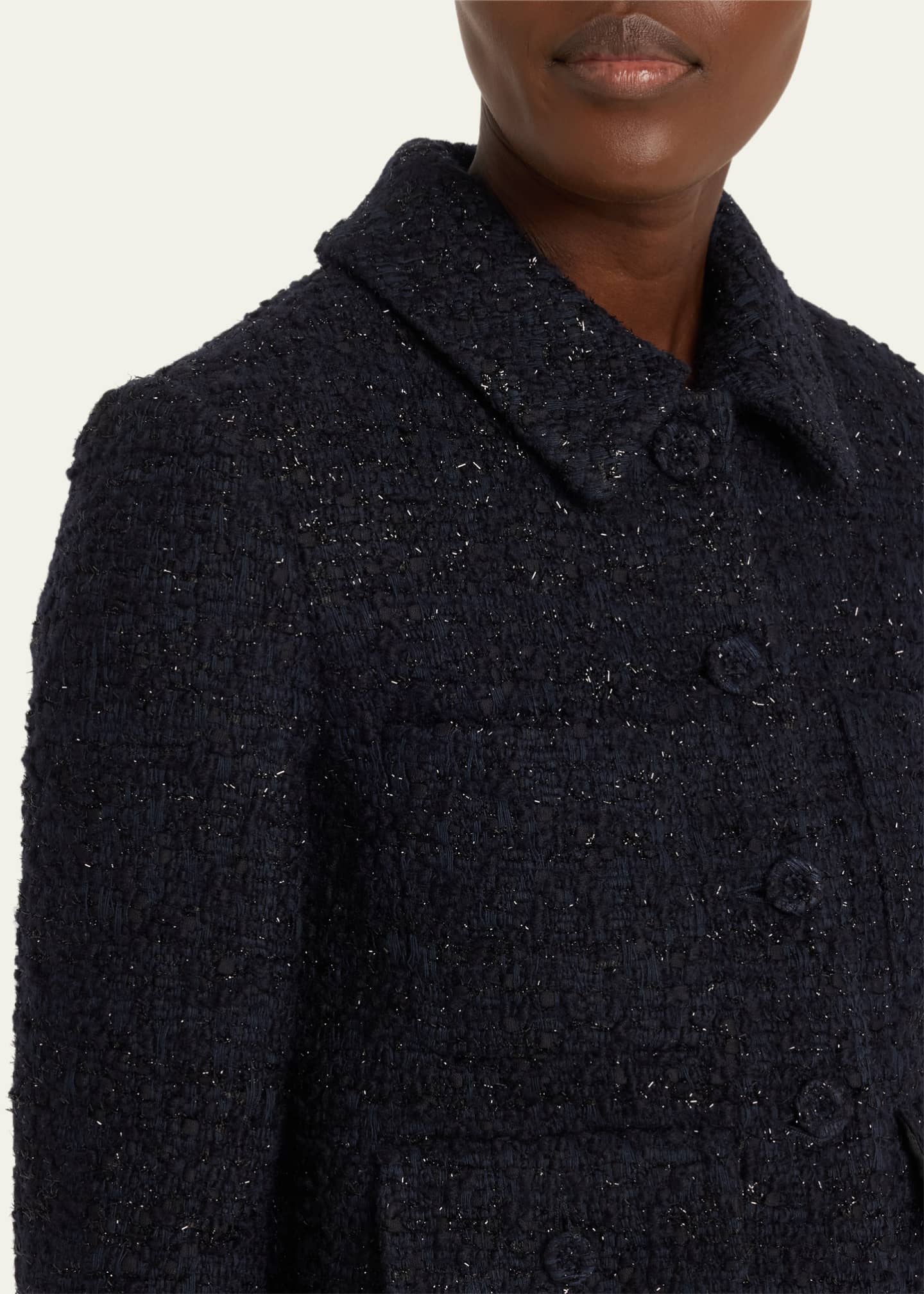 Altuzarra Astley Crop Metallic Wool Jacket Image 5 of 5
