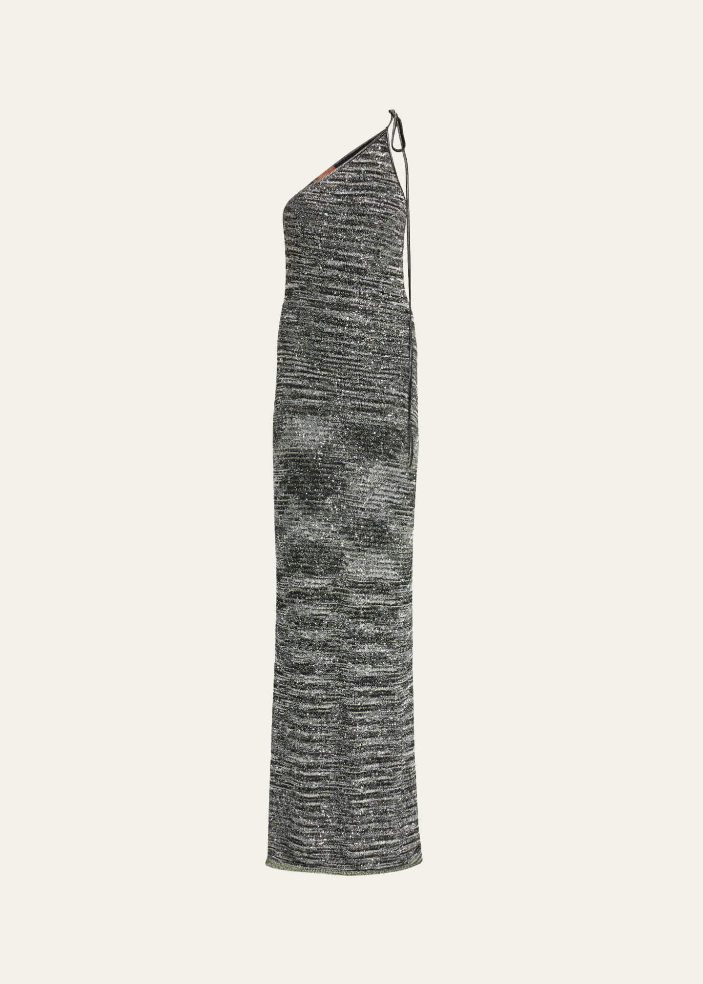Missoni Long One-Shoulder Tie-Dye Dress Image 1 of 5