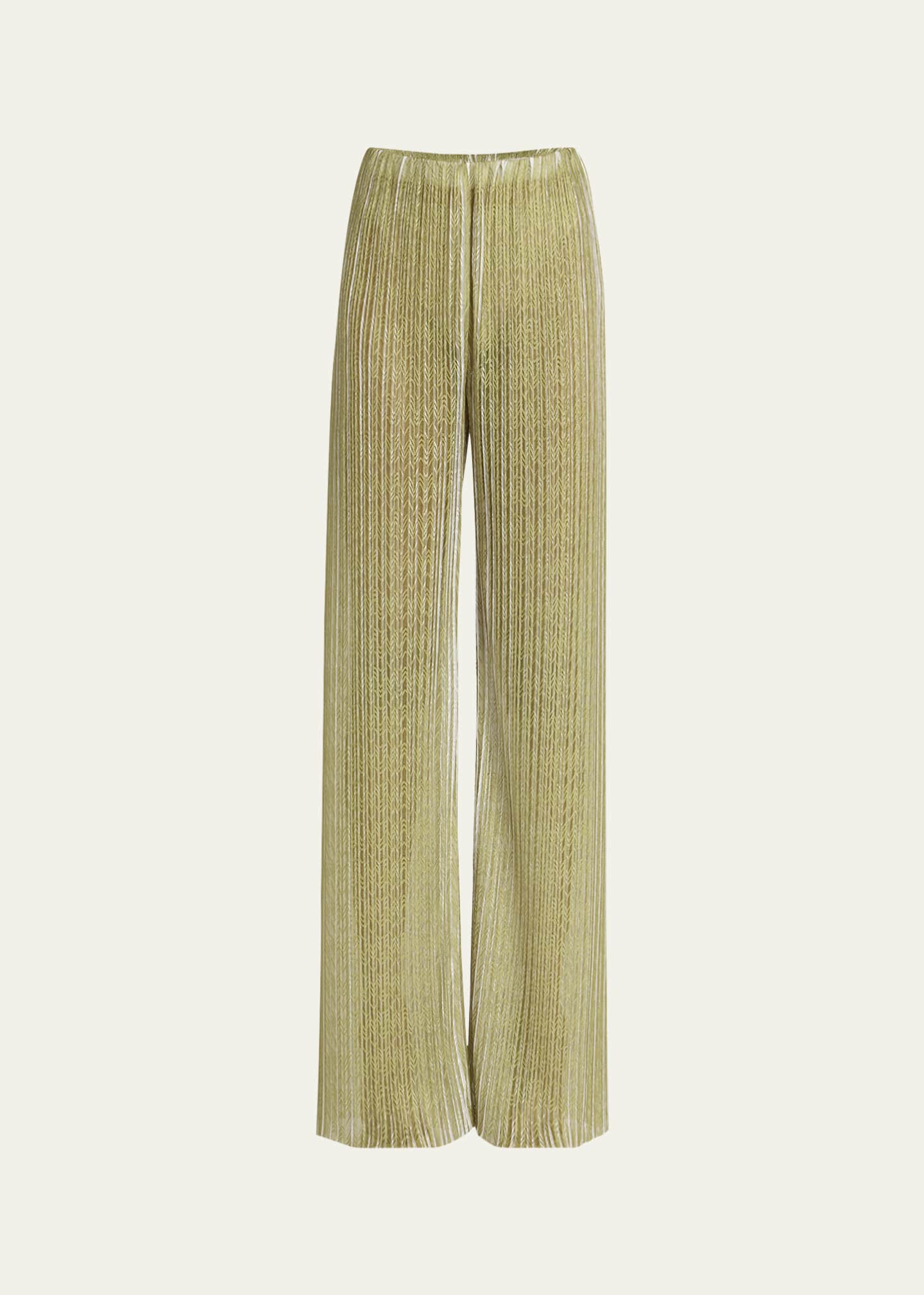 High Waist Straight Leg Trousers