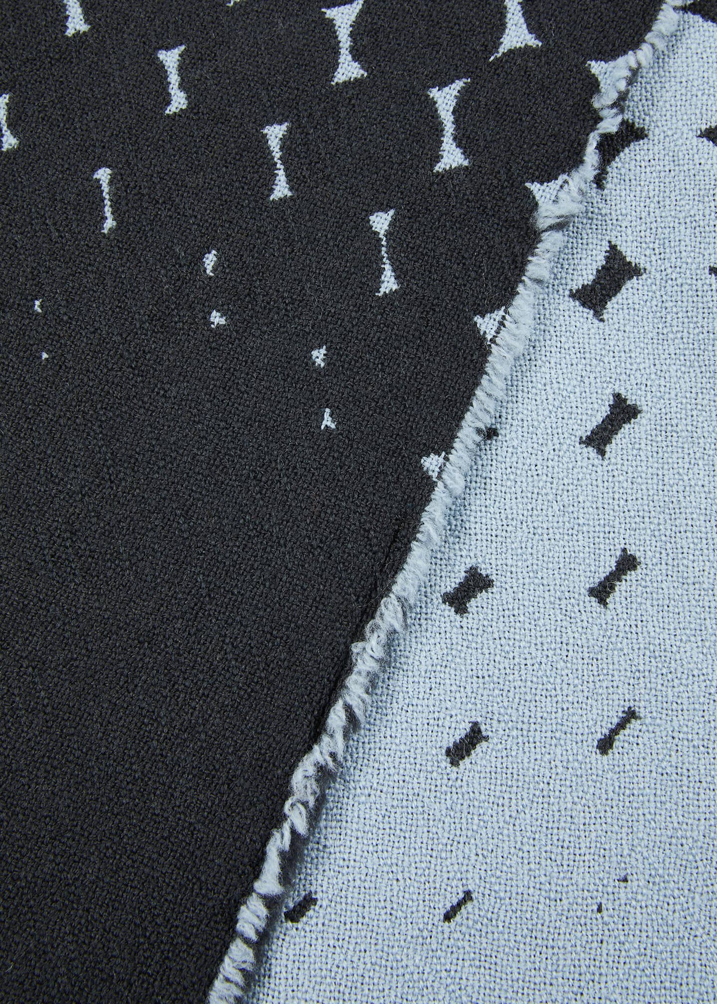 LANEROSSI Tiglio Reversible Wool Throw, 51" x 70" Image 5 of 5