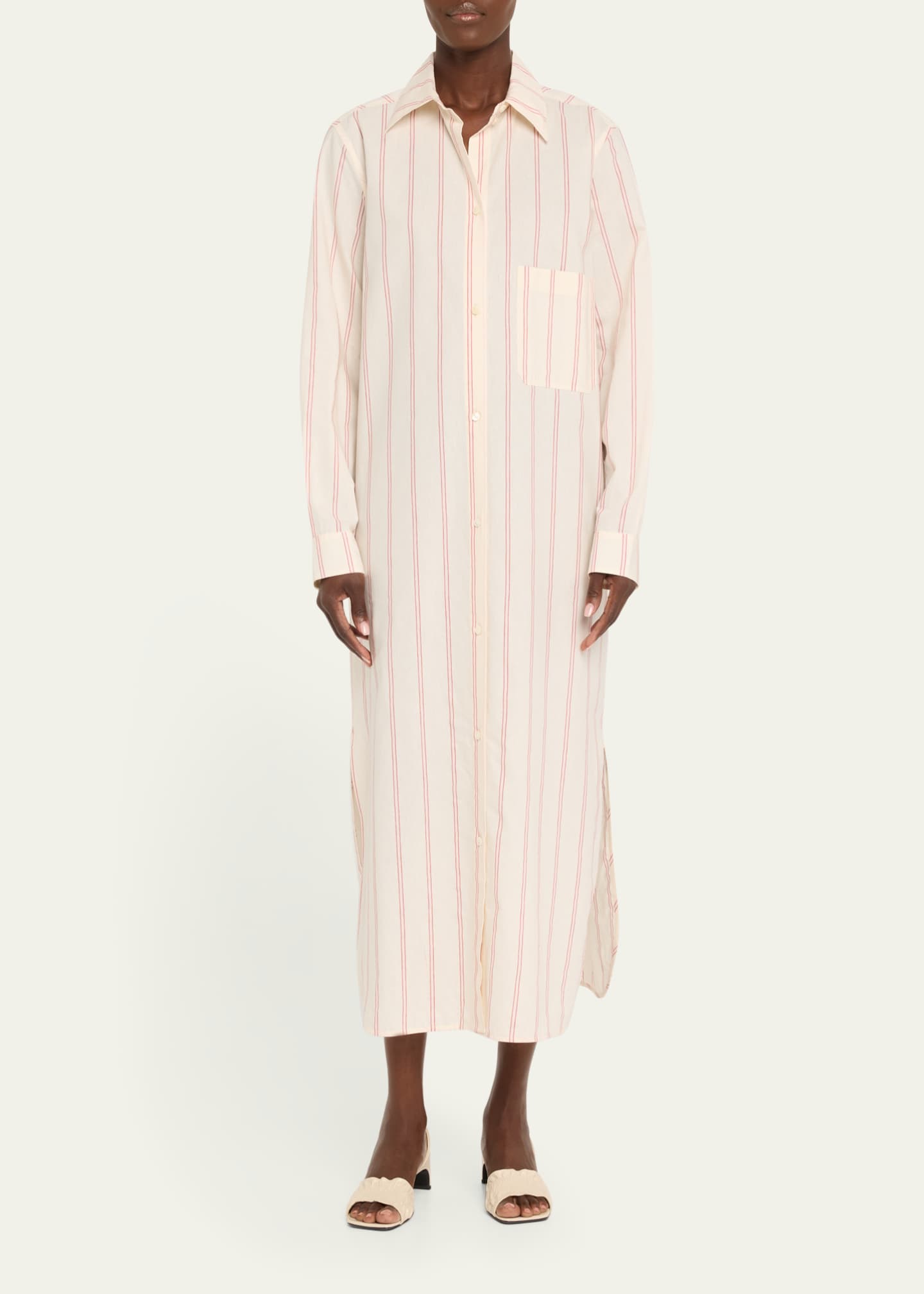 Toteme Striped Tunic Dress Image 2 of 5