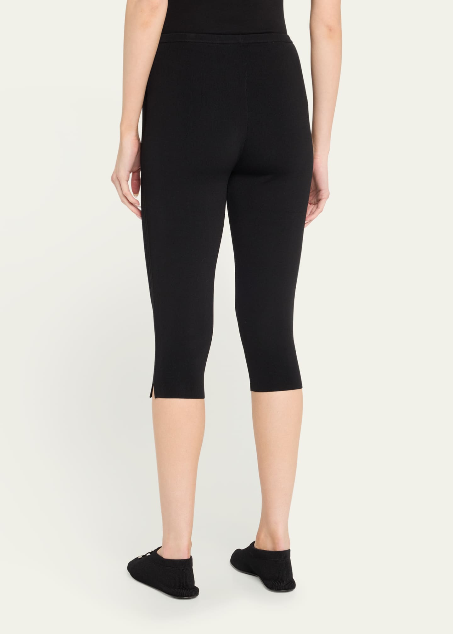 Compact Knit Capri Trousers