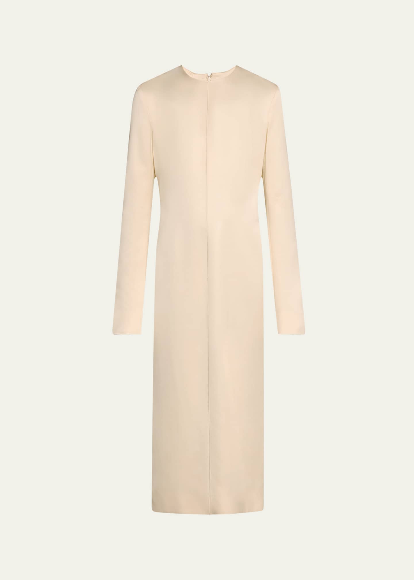 Toteme Lean Satin Midi Dress Image 1 of 5