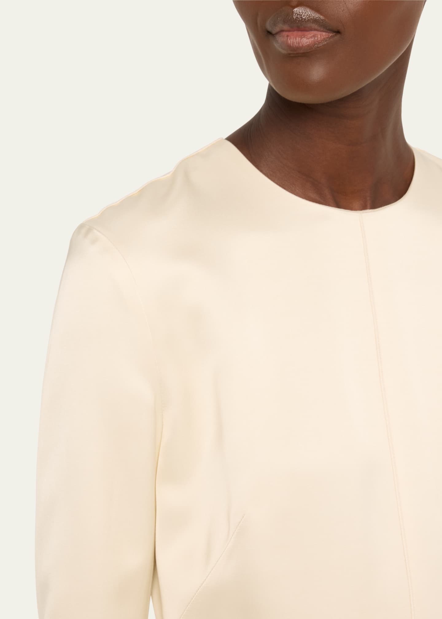 Toteme Lean Satin Midi Dress Image 5 of 5