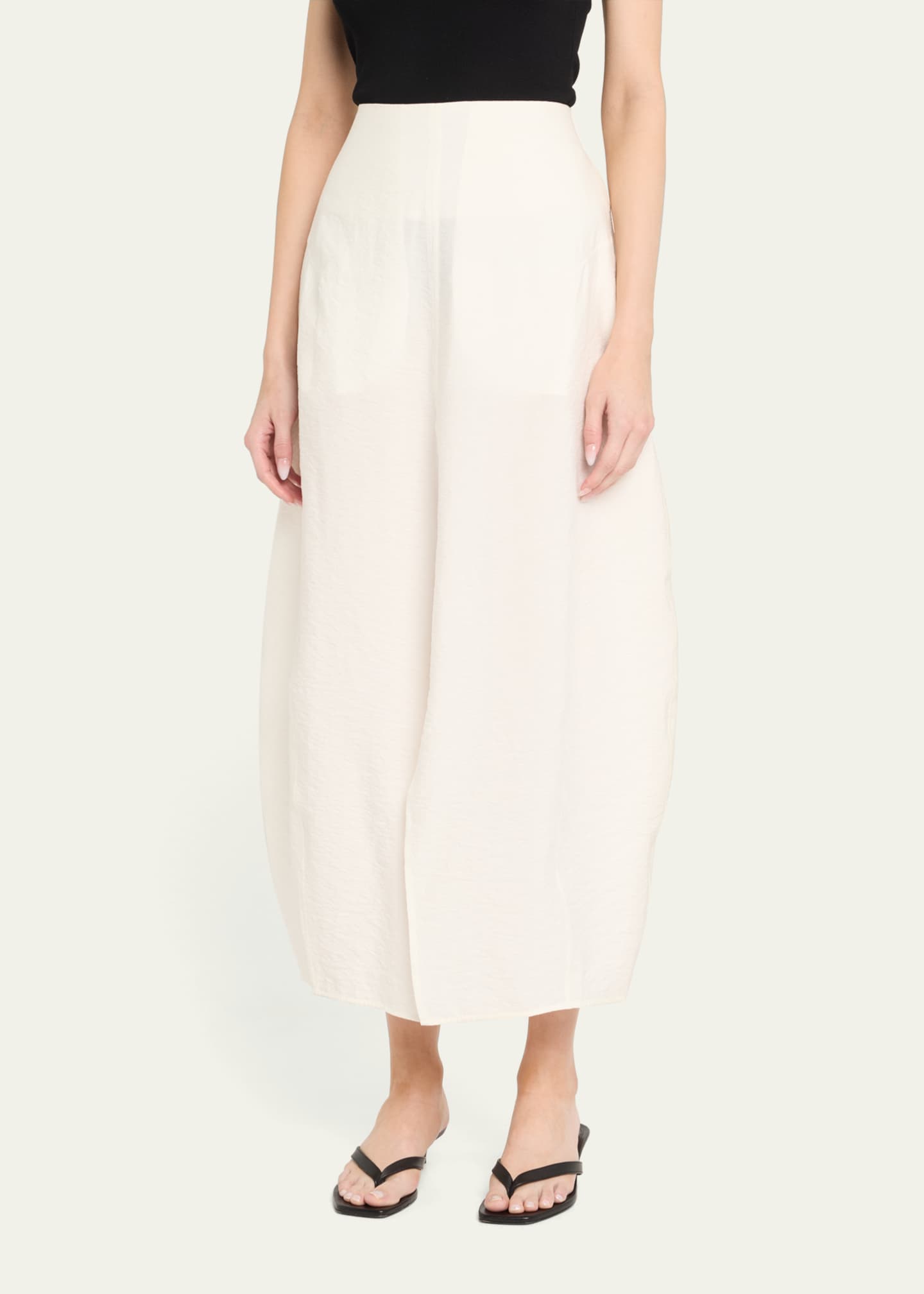 Toteme Cotton Voile Ankle Parachute Skirt Image 4 of 5
