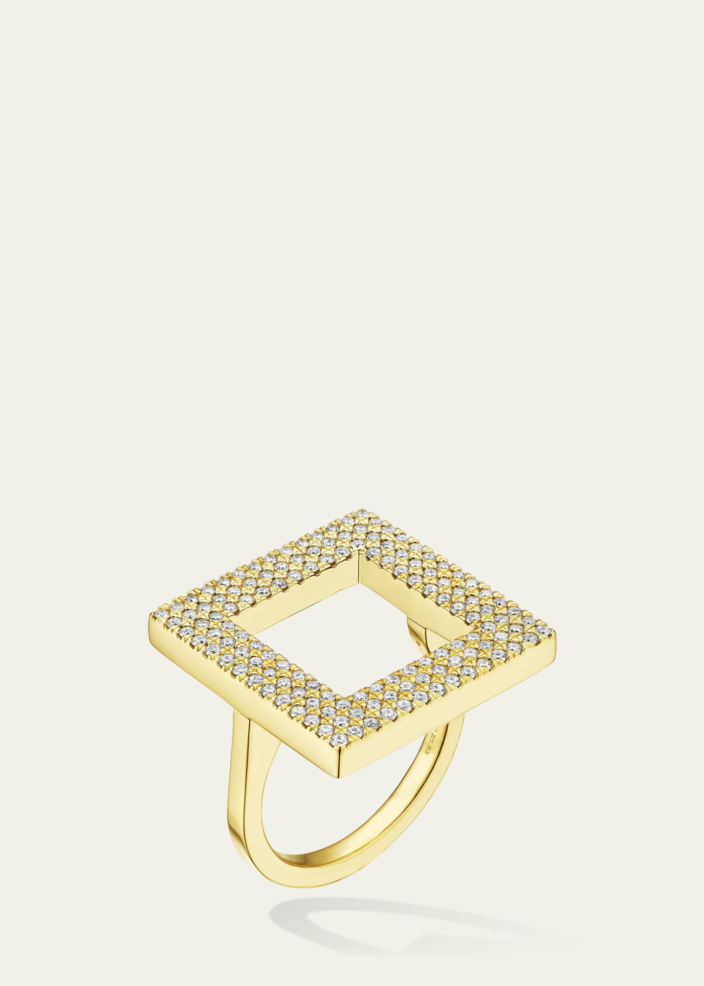 CADAR Foundation 18K Yellow Gold Diamond Pave Statement Ring Image 2 of 2